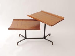 Architectural Rotating Two-Tier Low Table