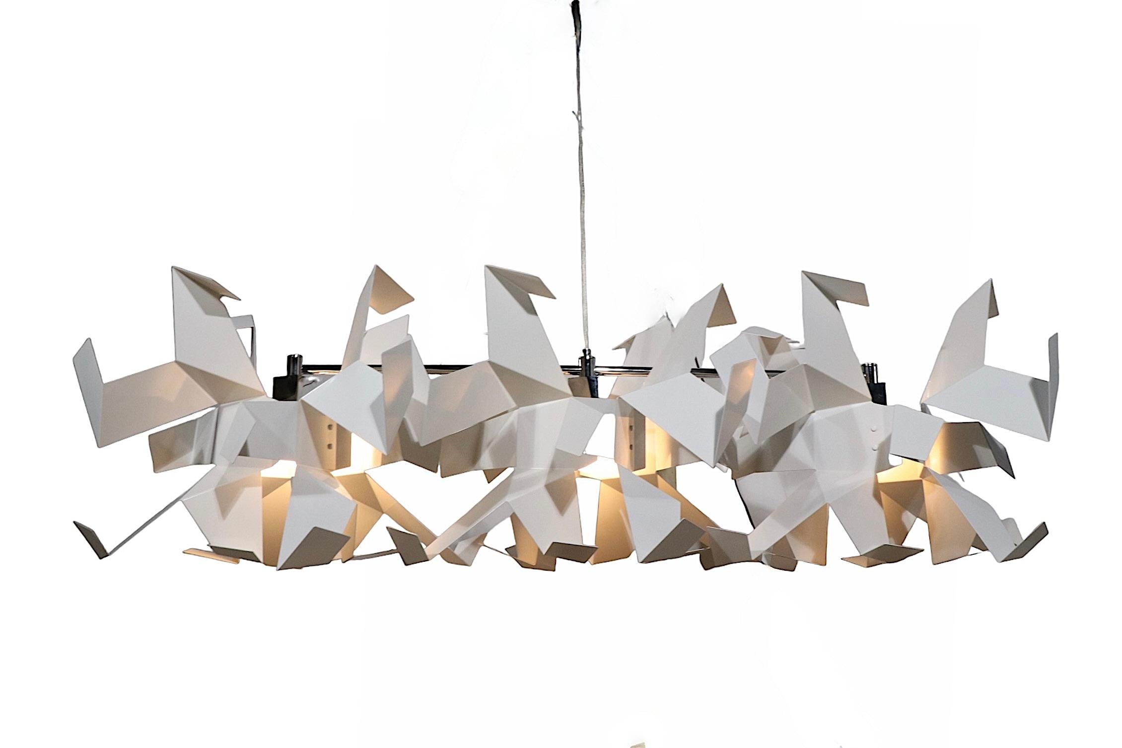 Architectural Scale Glow Chandeliers Made in Italy by Pallucco circa 2000-2010 For Sale 12