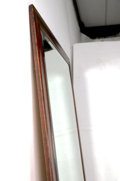 Architectural Scale Oak Frame Bevelled Mirror