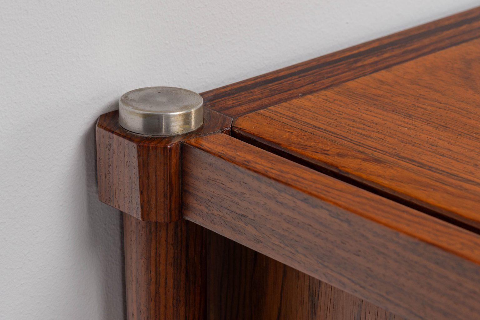 Architektonisches Sideboard mit Alcantara-Türen, Italien, 1950 im Angebot 5