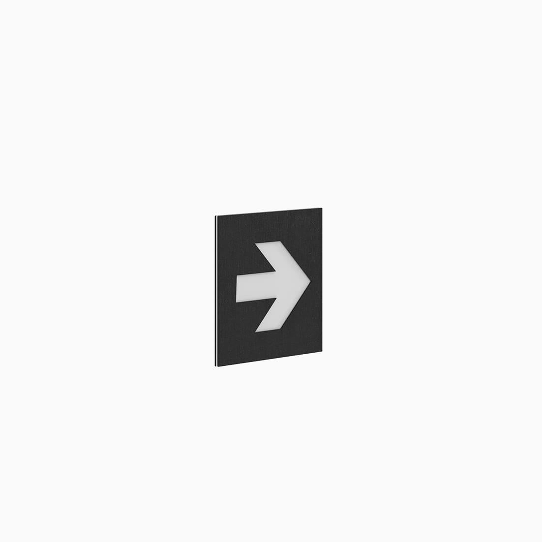 Minimalist Architectural Sign - Arrow / Evacuation route  For Sale