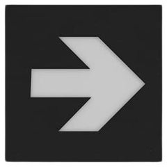 Architectural Sign - Arrow / Evacuation route 