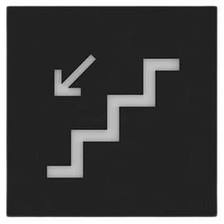 Architectural Sign - Stairs (Down) For Sale