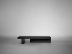 Coffee Table, Architectural Contemporary Design, Solid Oak, Hari by Mokko