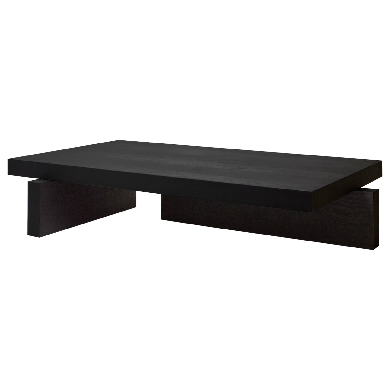 Architectural Solid Oak Wooden Hari Coffee Table