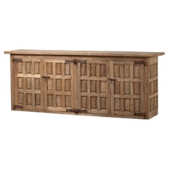 Architectural Spanish Oak Credenza