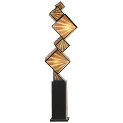 Vintage Architectural Stacked Boxes Floor Lamp, 1990s
