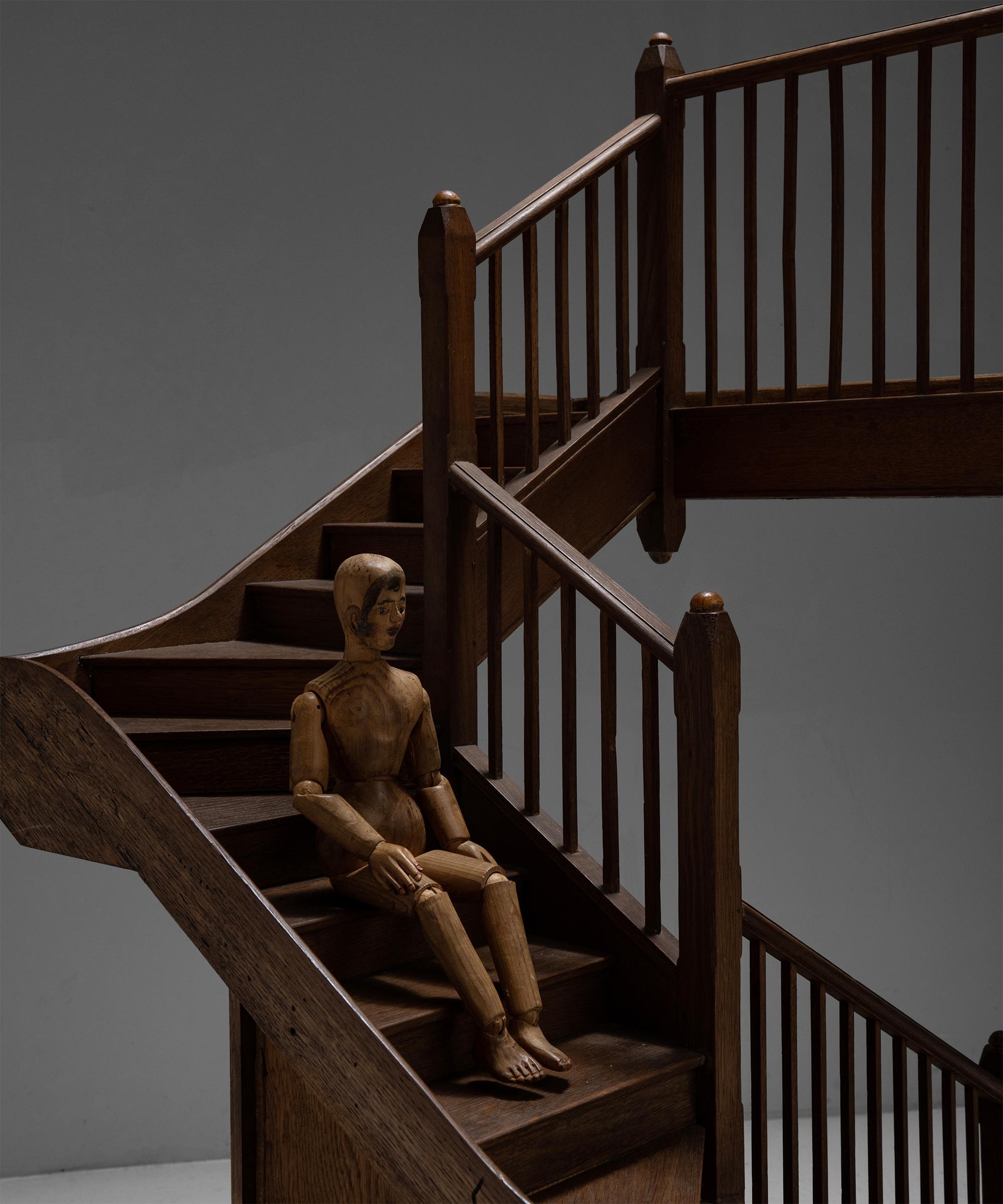 English Architectural Staircase Model, England, Circa 1900