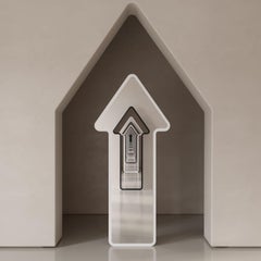 Architectural Statement Mirror for Entryways and Living Rooms – Beige Arrow 7