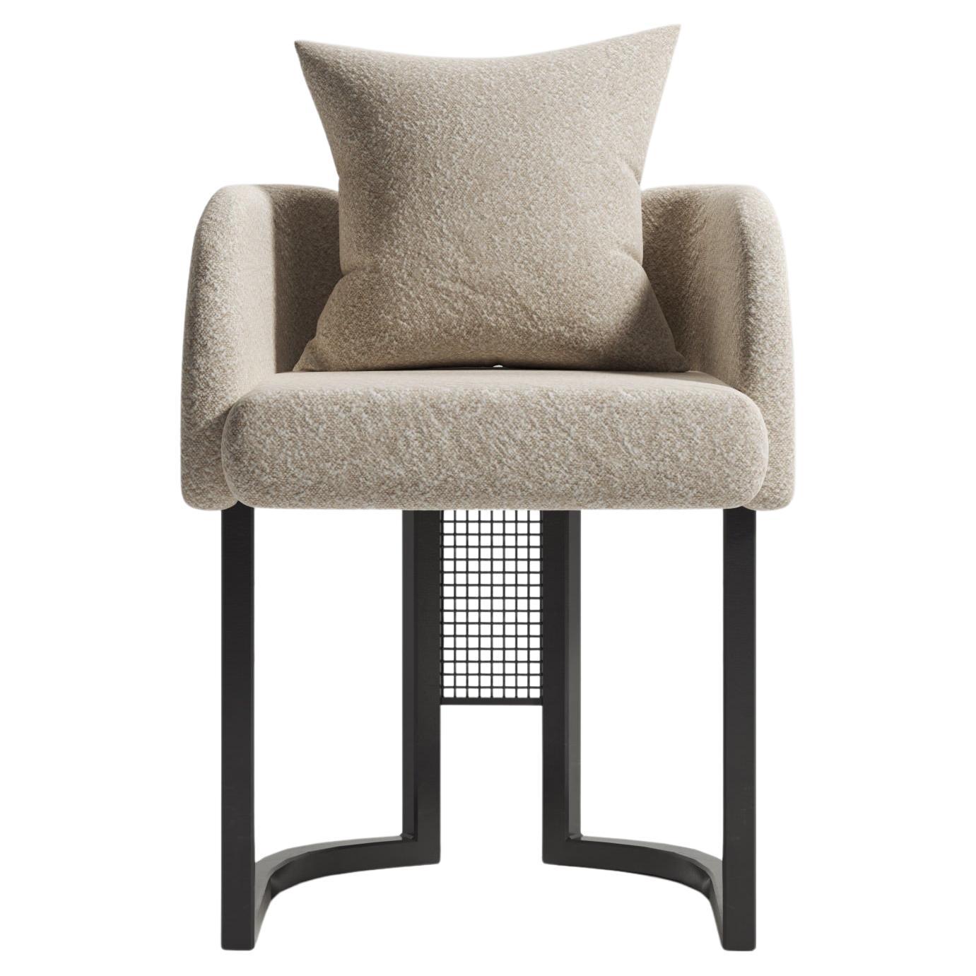 Architectural Steel Mesh and Frame "Entity" Counter Stool, Parisii Collection For Sale