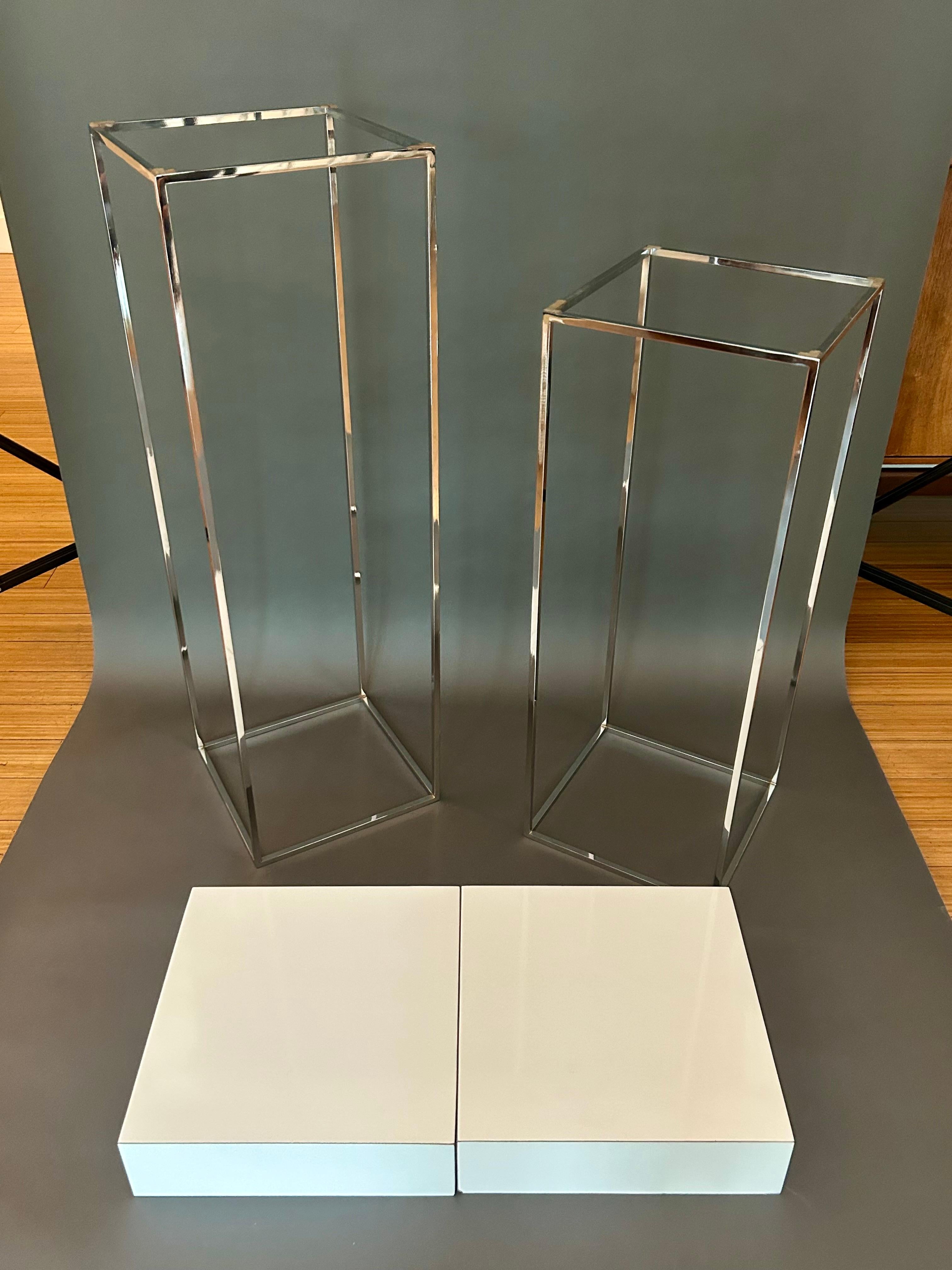 Pedestales de acero arquitectónico con tableros laminados en venta 8