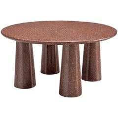 Architectural Stone Coffee Table in Balmoral Red