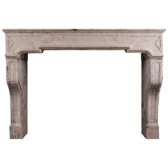 Antique Architectural Stone Fireplace