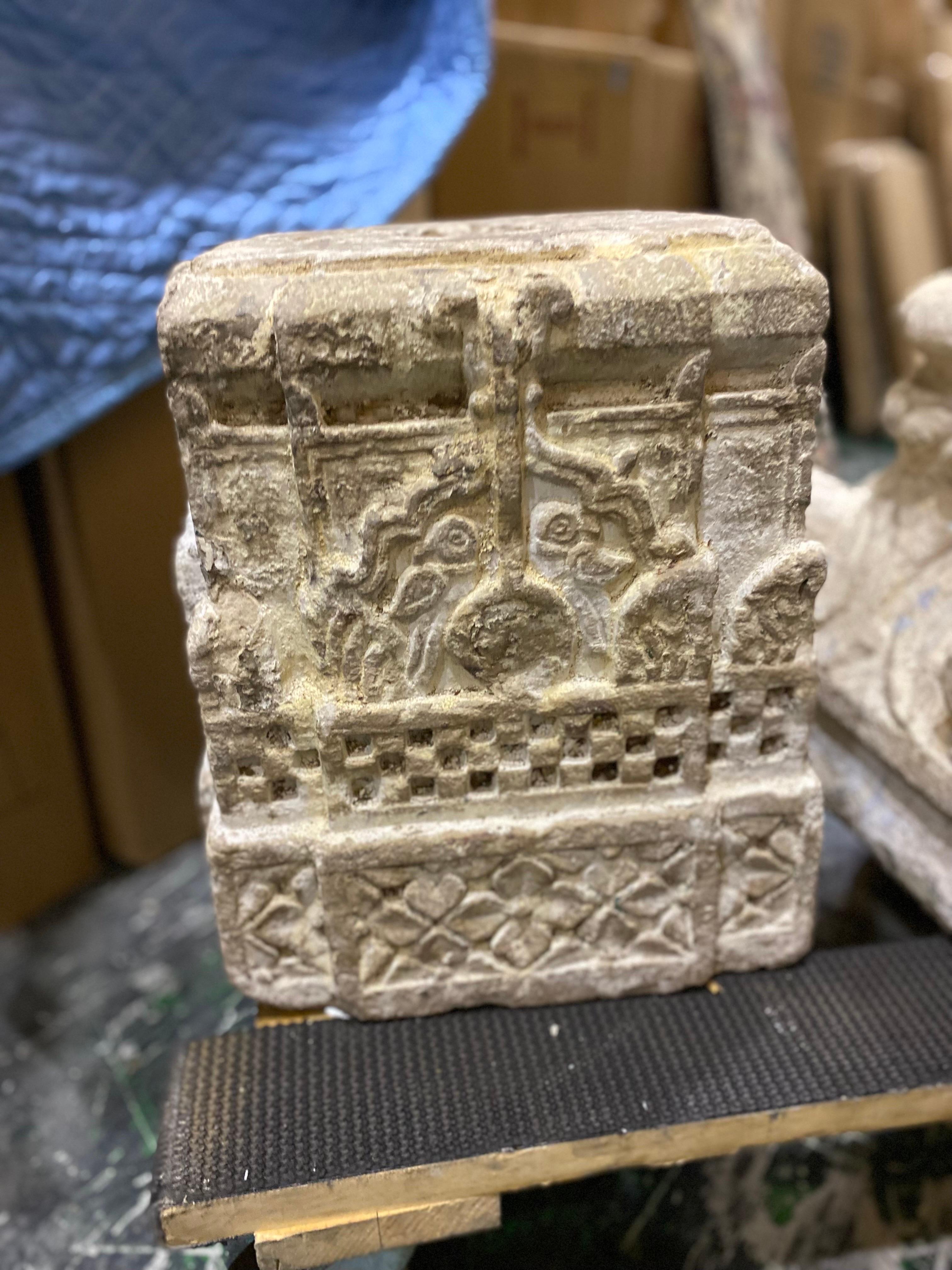 Indian Architectural Stone Fragment from India, Early 20th Century For Sale