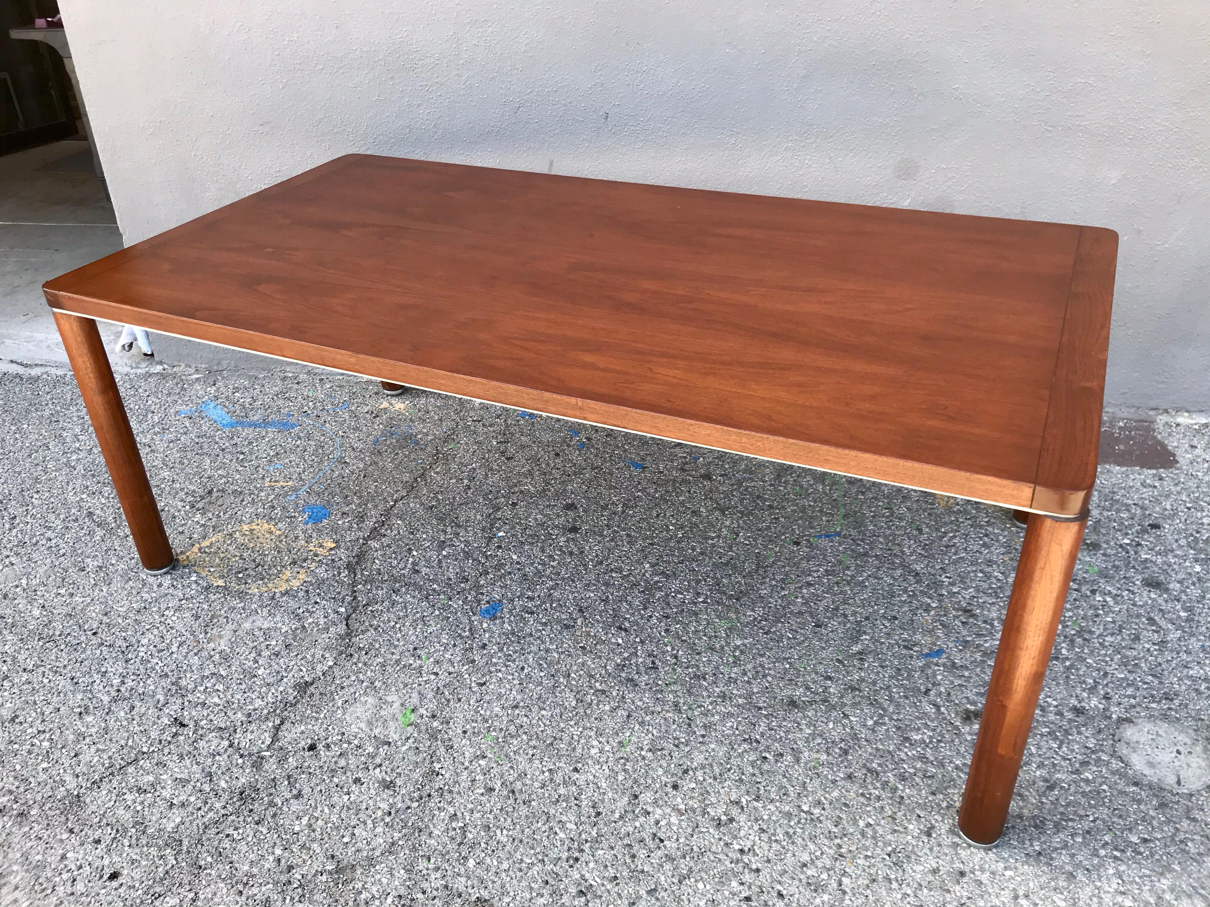 Architectural Studio Design Wood Dining or Work Table, 1970's 3