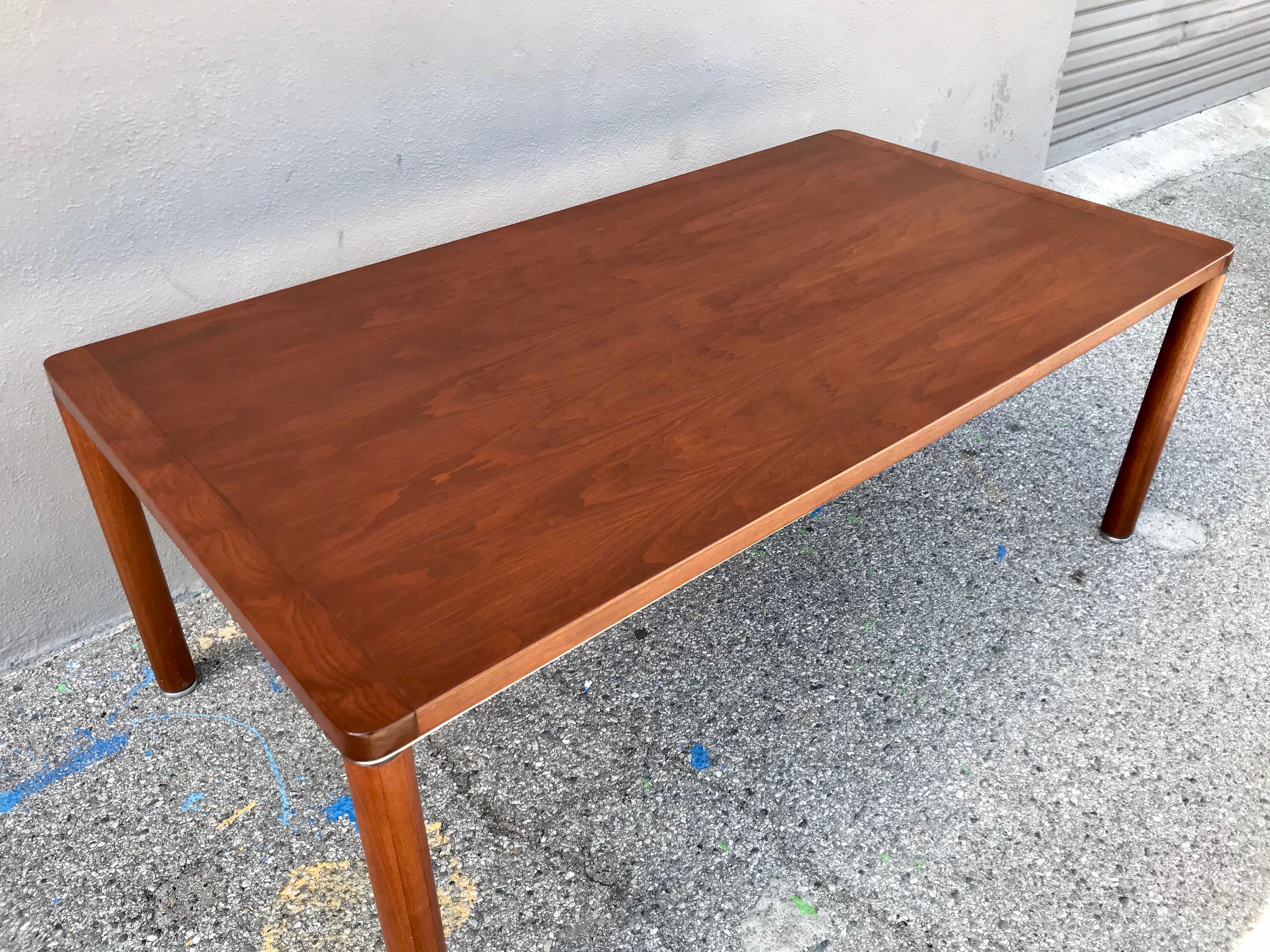 Architectural Studio Design Wood Dining or Work Table, 1970's 1