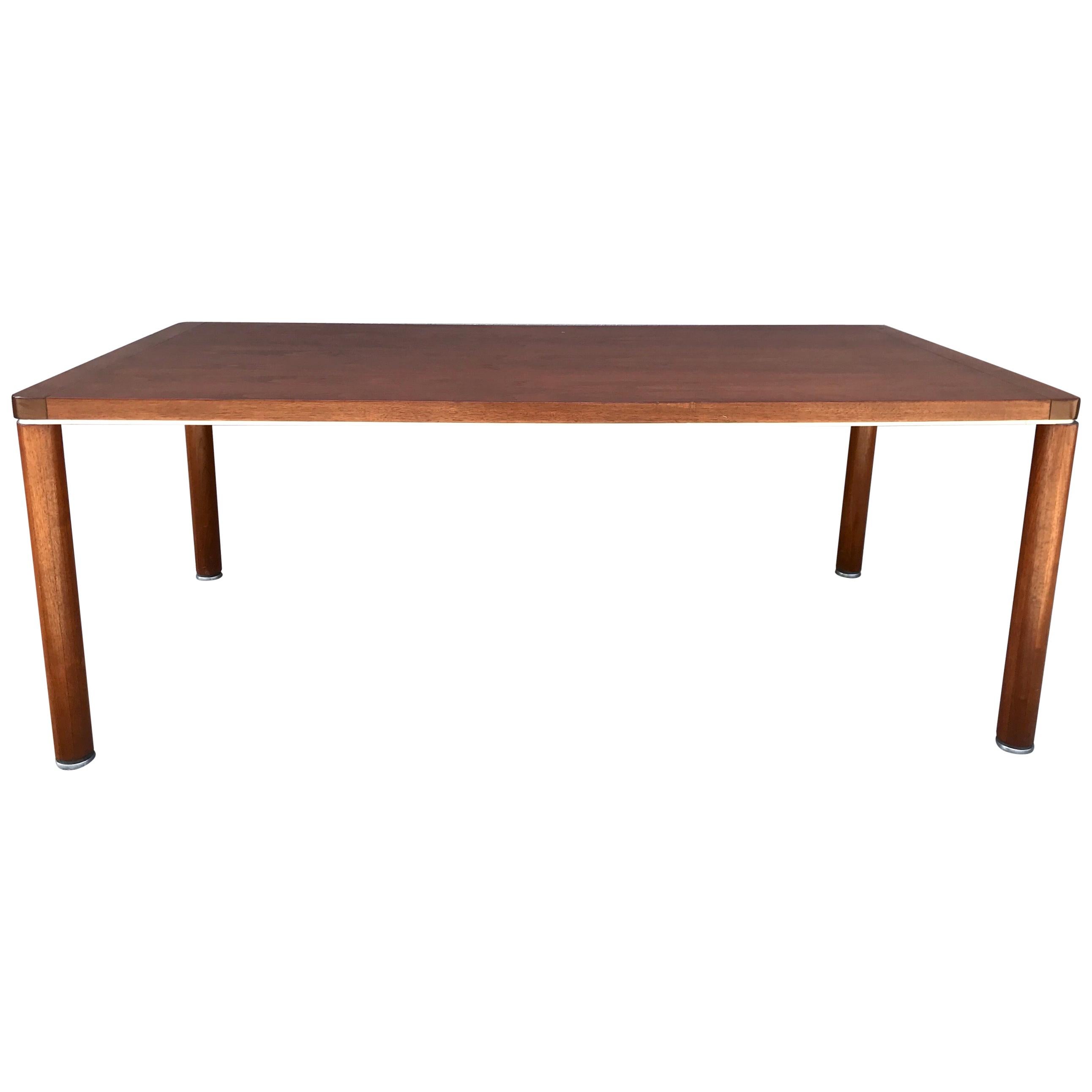 Architectural Studio Design Wood Dining or Work Table, 1970's