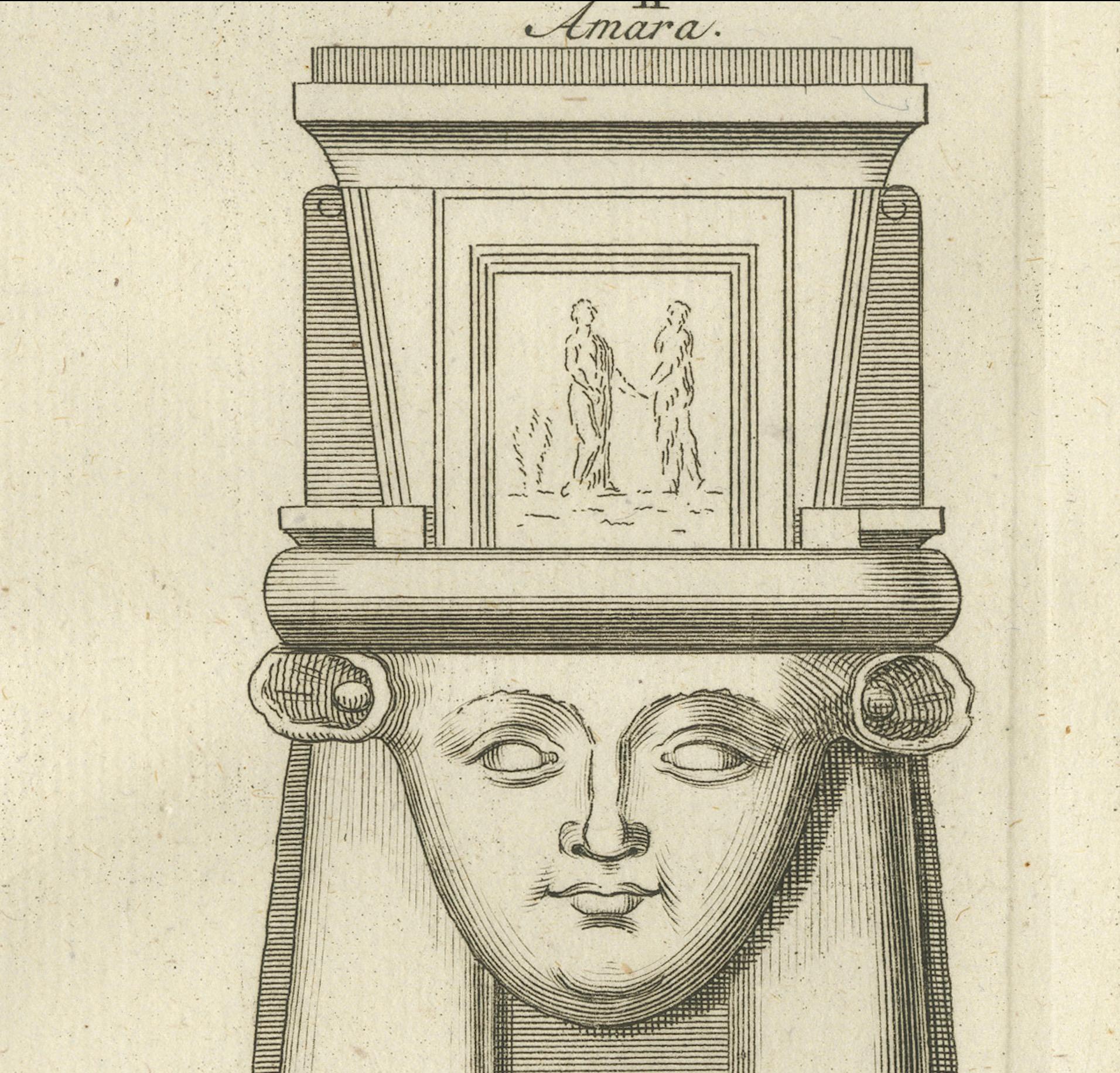 XVIIIe siècle Étude architecturale des chapiteaux et frises égyptiens, c.1776 Ensemble de gravures en vente