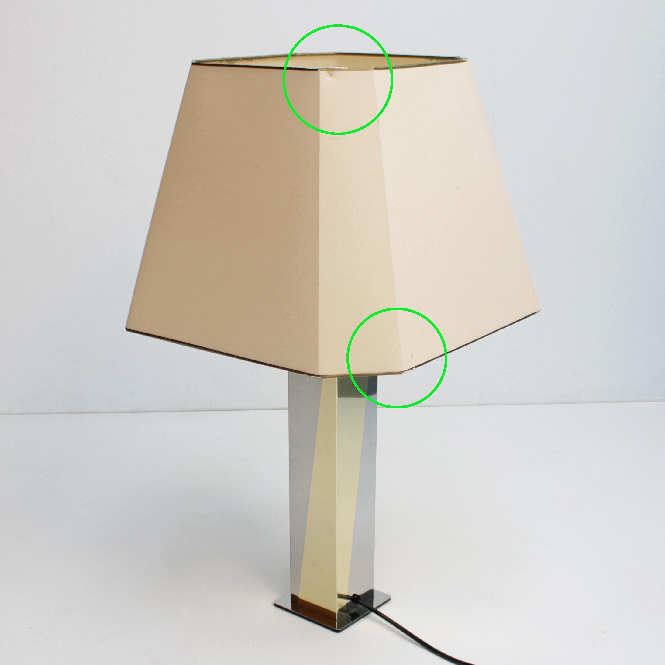 Architectural Table Lamp in the Manner of Paul Evans For Sale 5