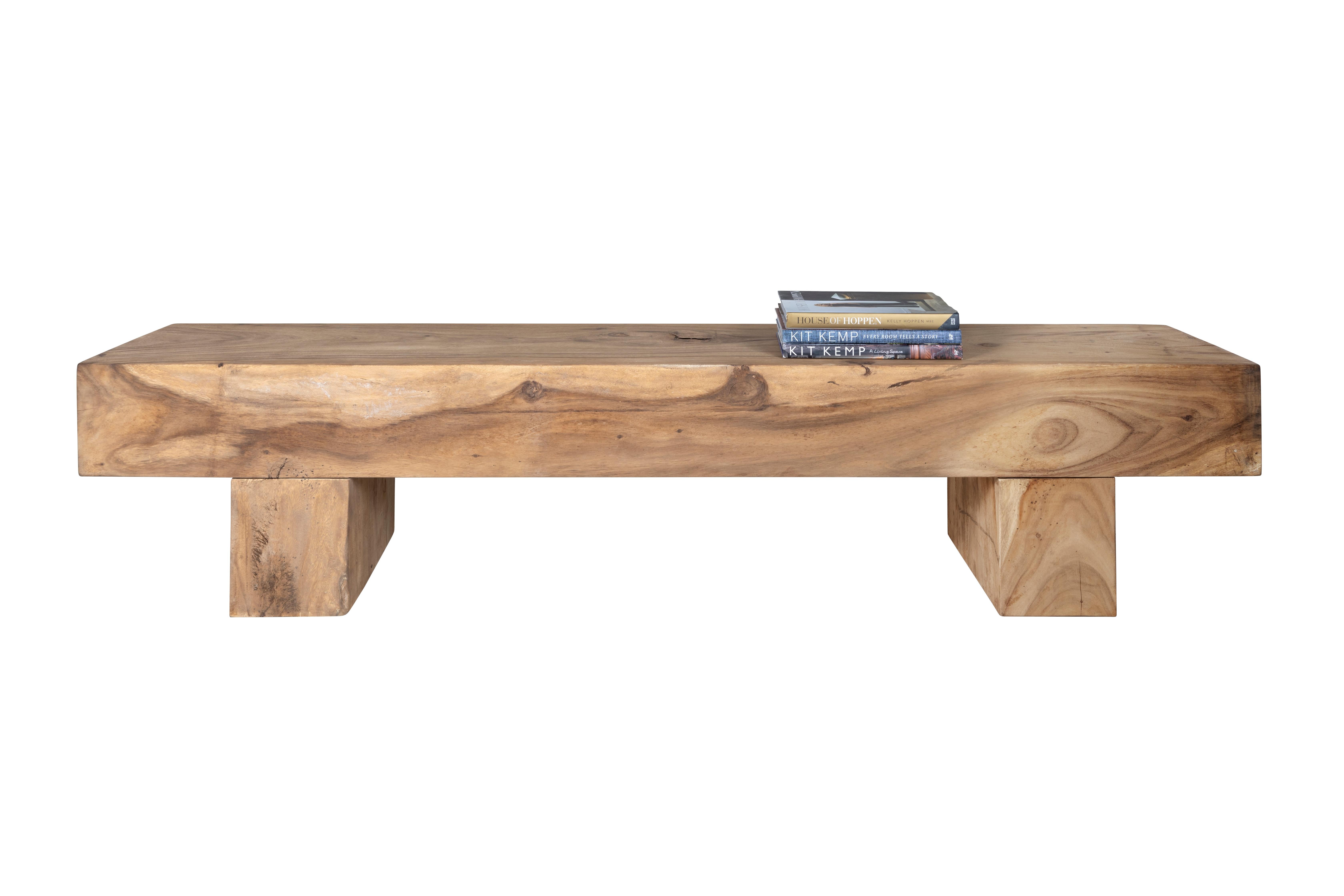 Rustic Architectural Teak Plank Low Table