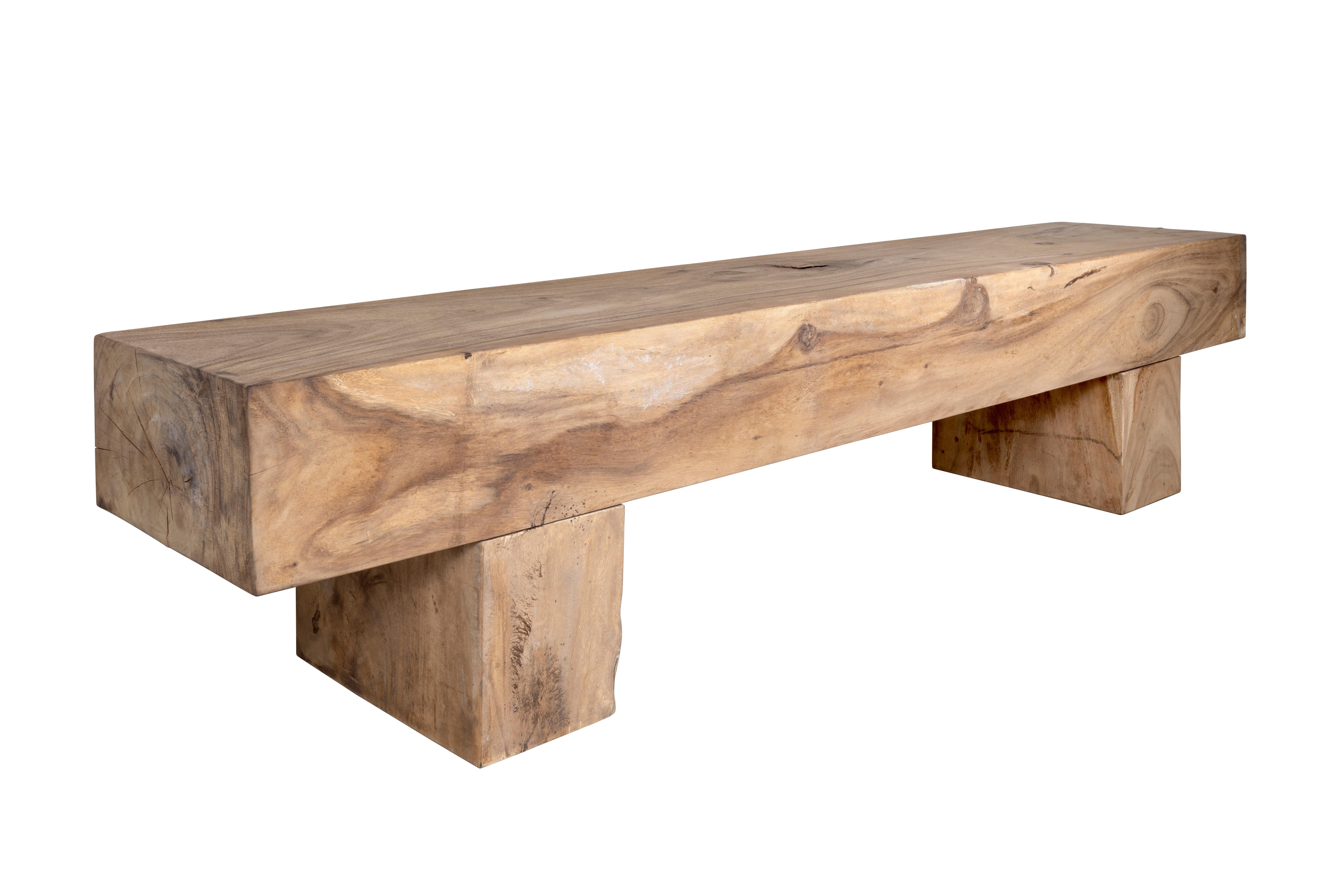 European Architectural Teak Plank Low Table