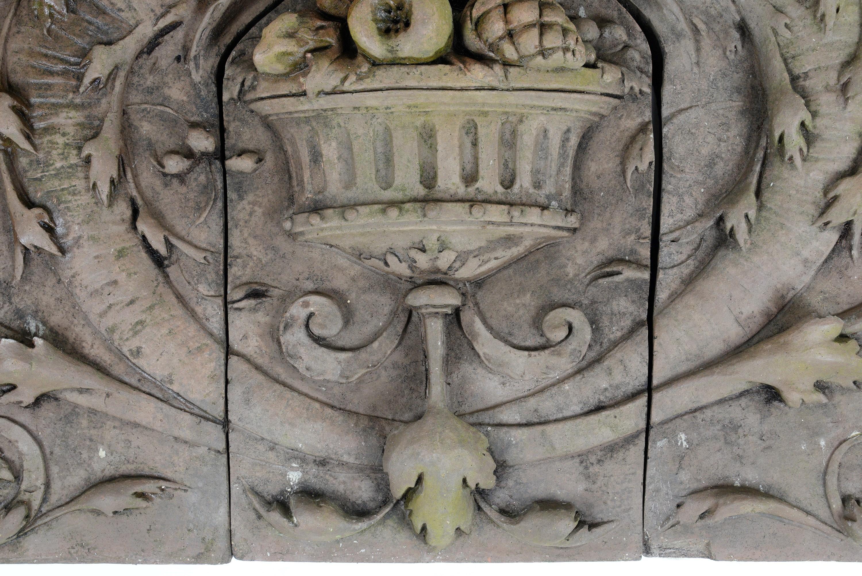 Architectural Terracotta Stone Cornucopia High Relief Frieze 1