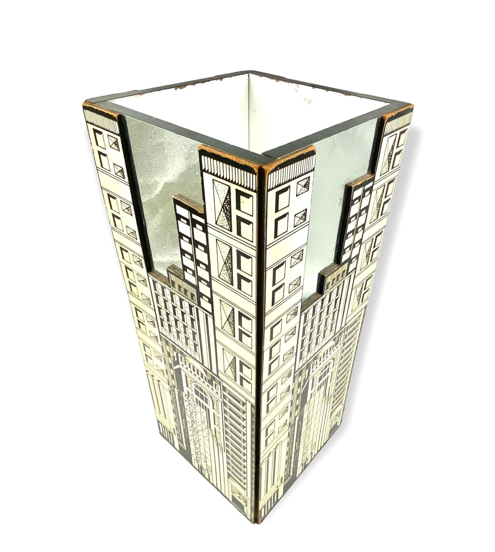 Architectural Umbrella Stand, in the Manner of Fornasetti, Italy, 1970s For Sale 10