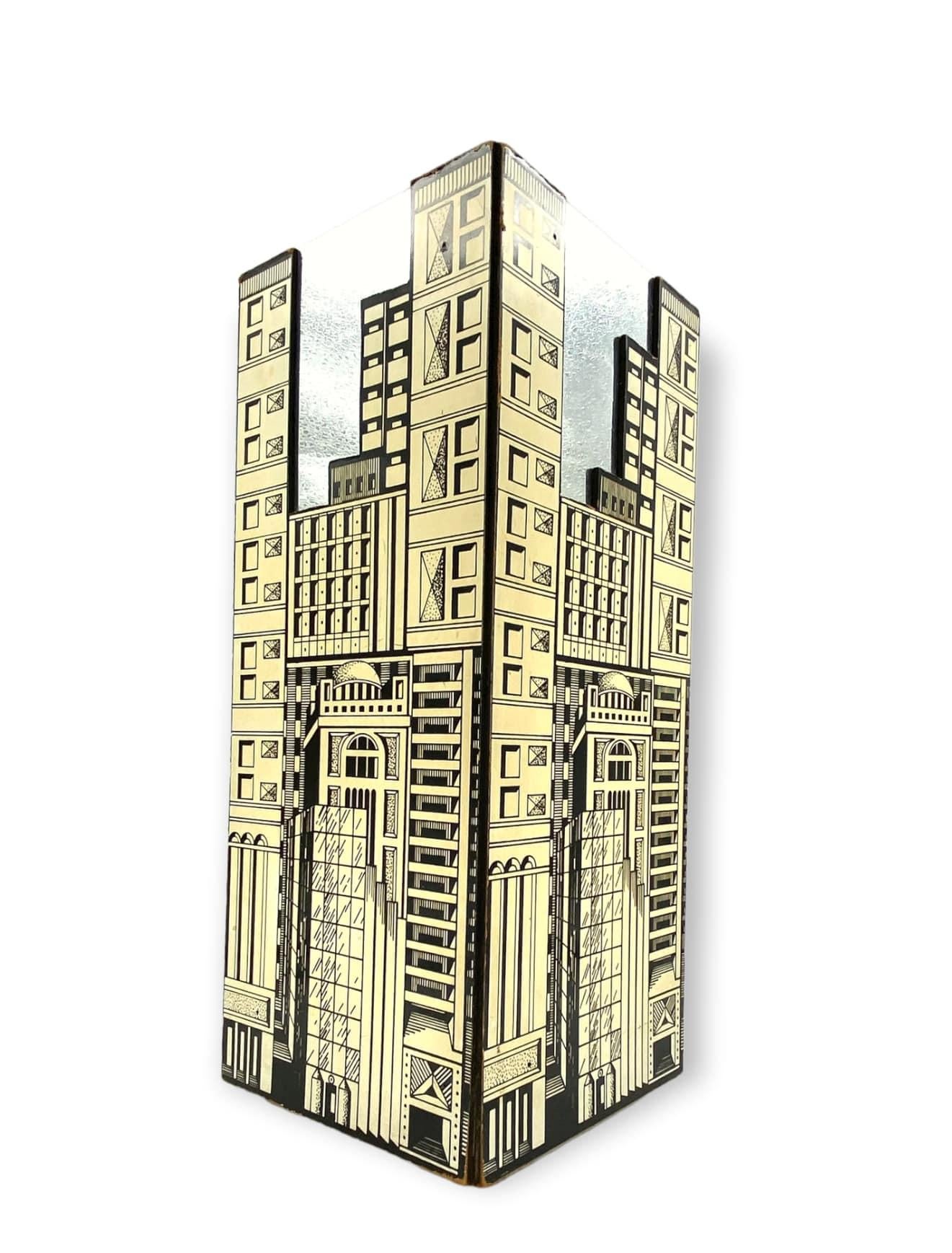 Architectural Umbrella Stand, in the Manner of Fornasetti, Italy, 1970s For Sale 2
