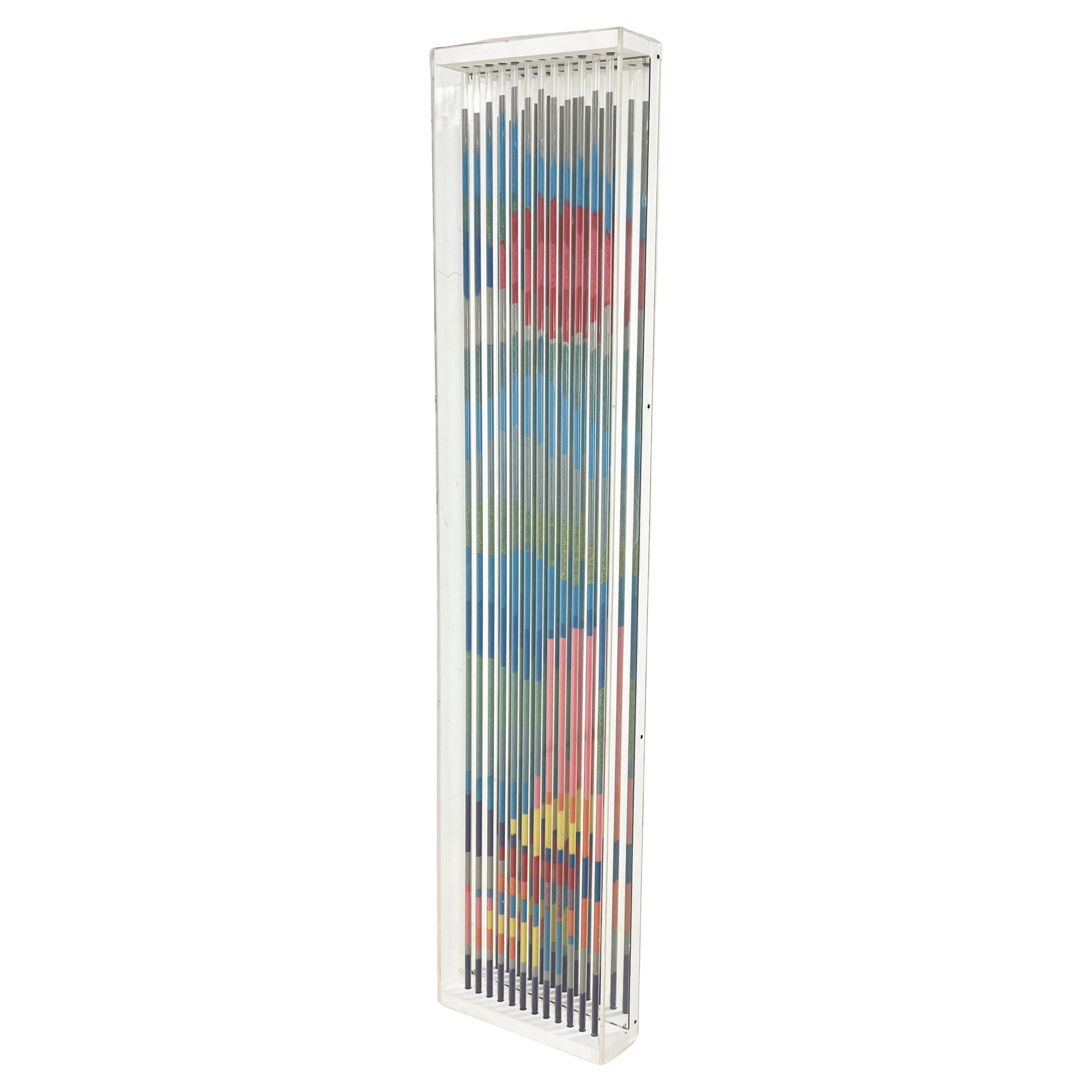 Scultura ottica architettonica a parete di Moshe Alon, circa anni
70