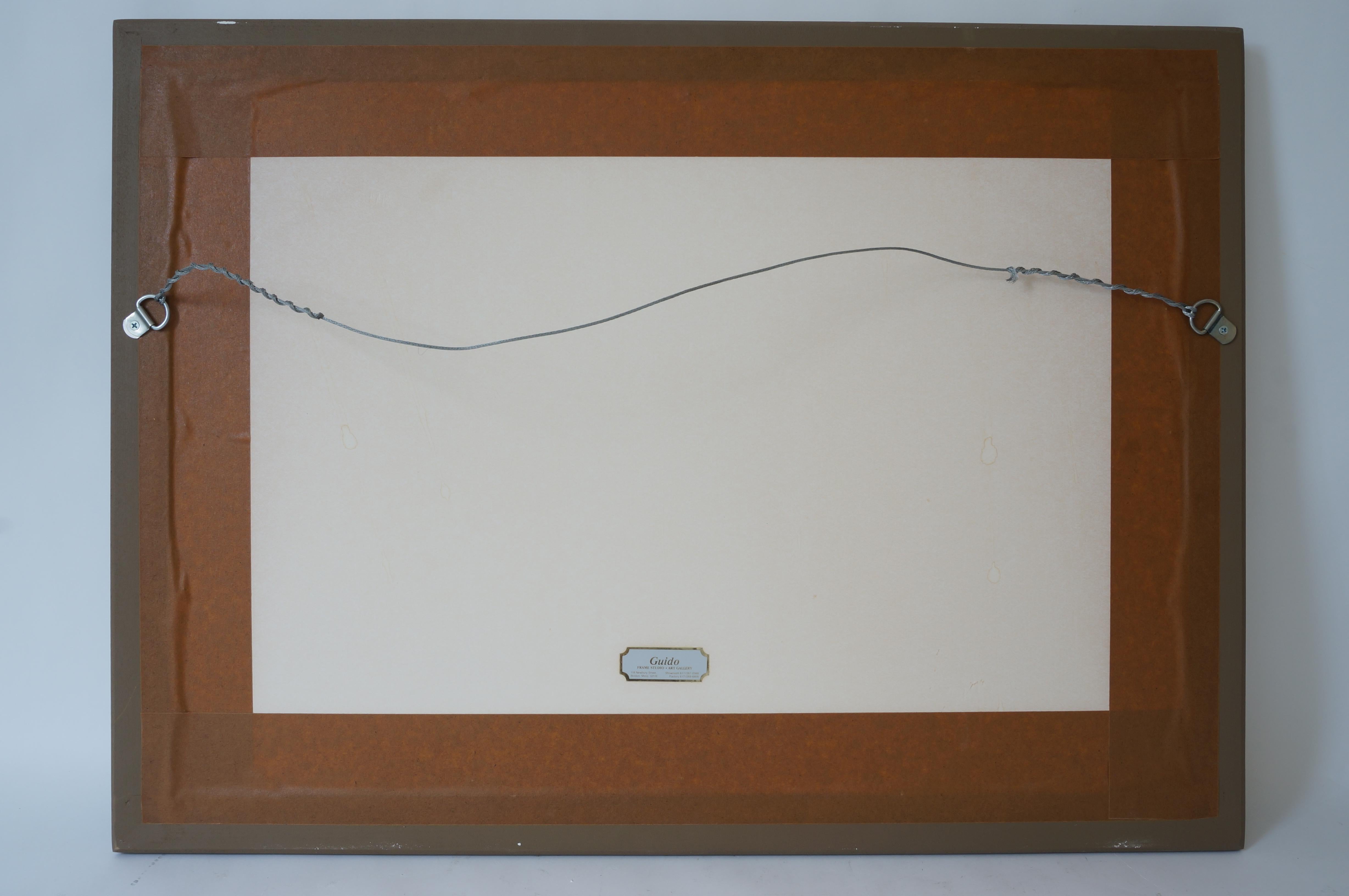 Architectural Watercolor Renderings of a Trellised Wall Elevation 5
