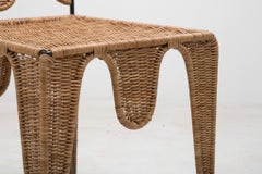 Sedia architettonica in vimini di ferro The Ripple Weave