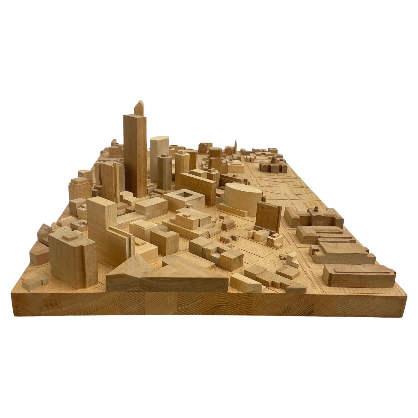 Architectural Wood Model of Denver, CO. For Sale