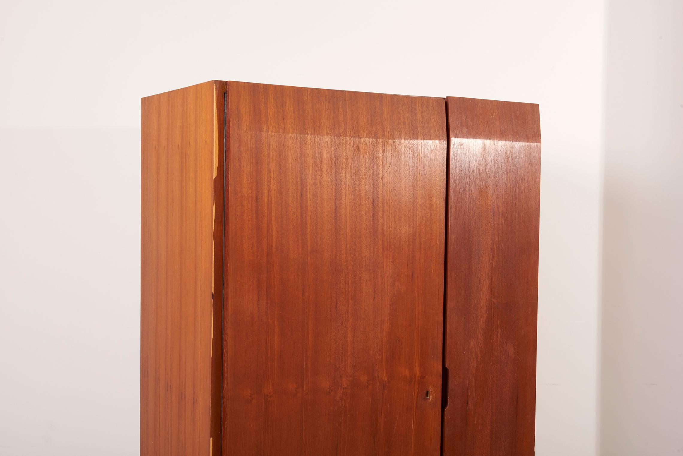 Architectural Wooden Cabinet, Italy, 1950s For Sale 5