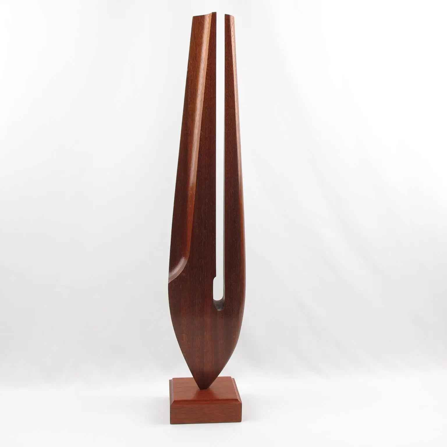 Architektonische Holzornament-Skulptur-Essgabel (Französisch) im Angebot