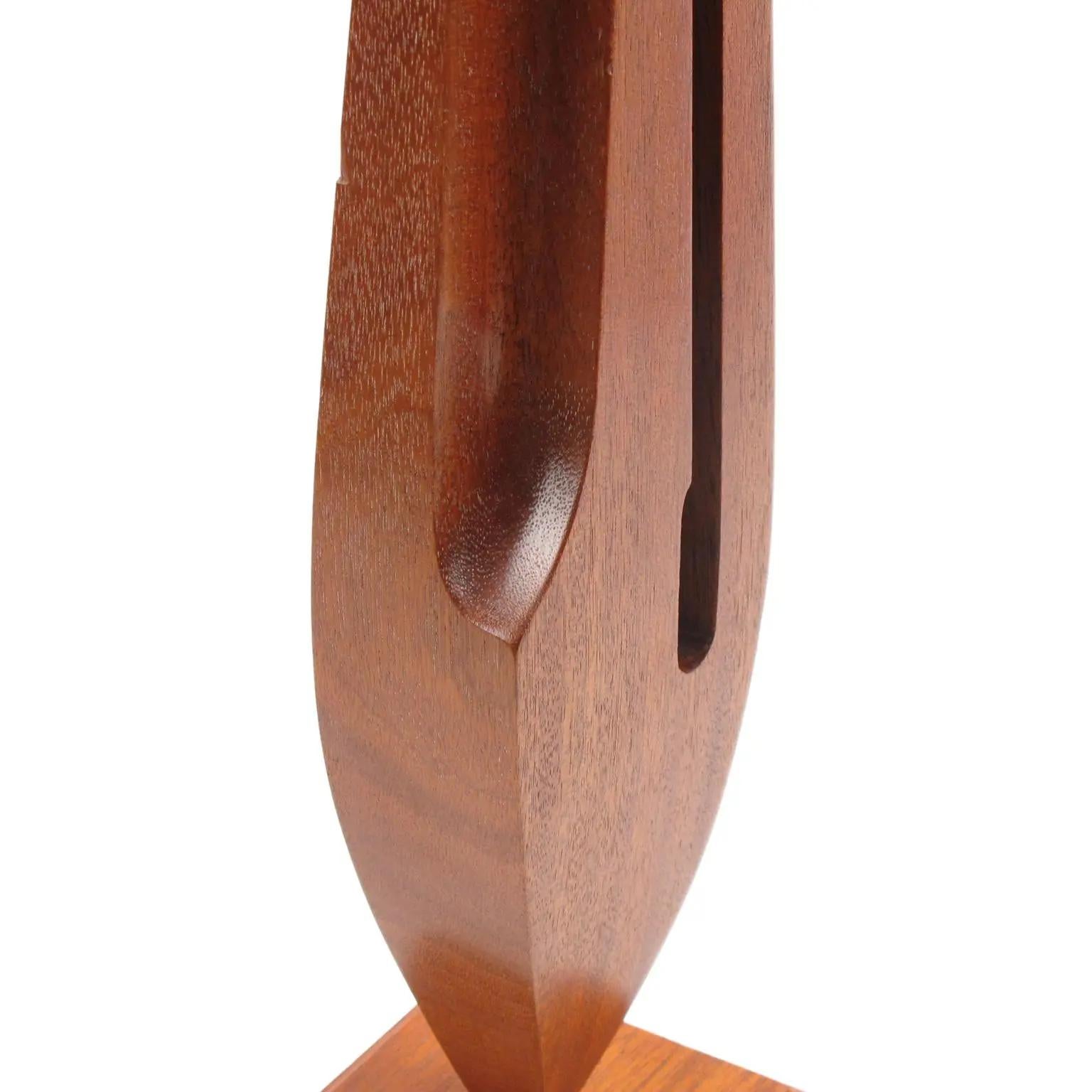 20th Century Architectural Wooden Ornament Sculpture Tuning Fork For Sale