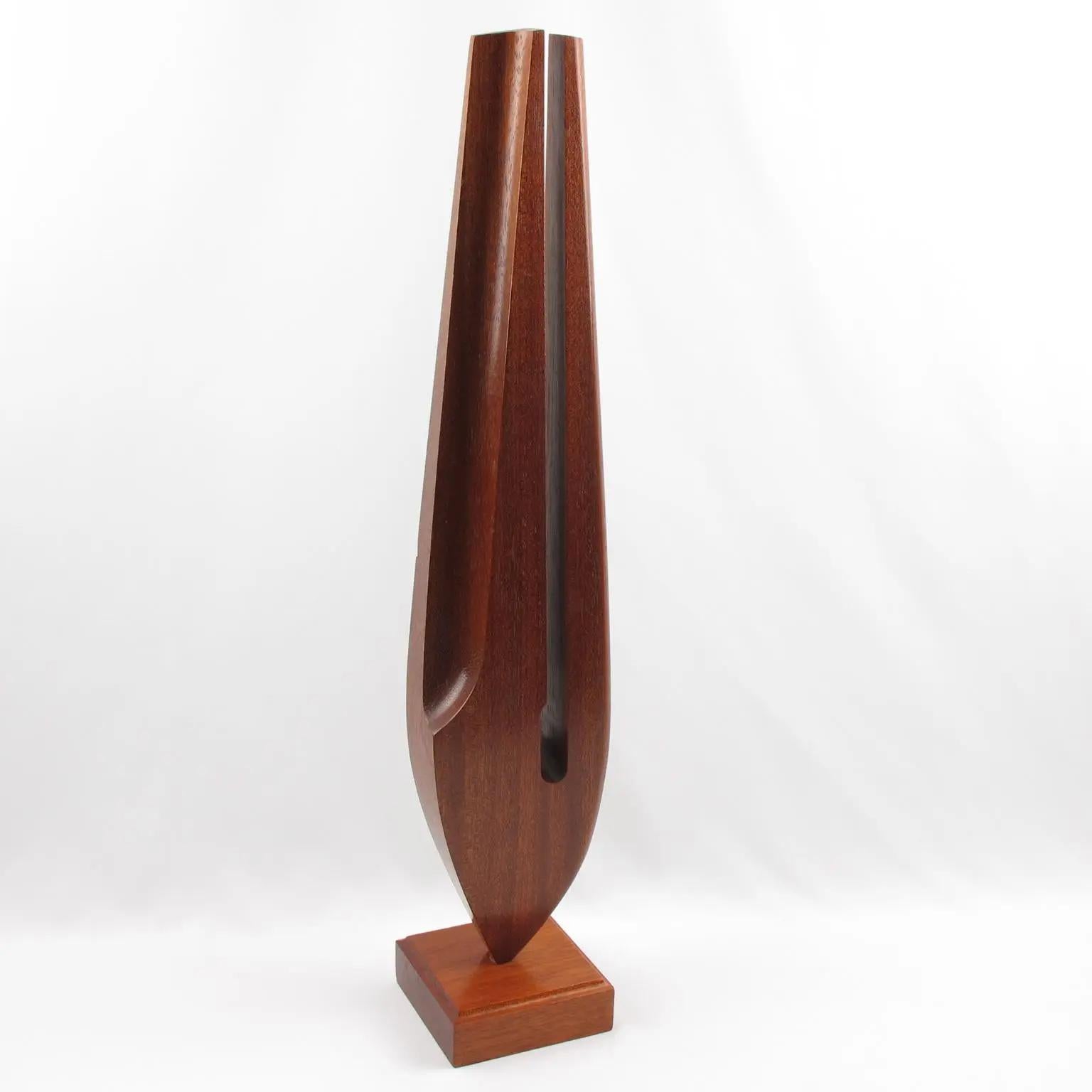 Architektonische Holzornament-Skulptur-Essgabel im Angebot 3