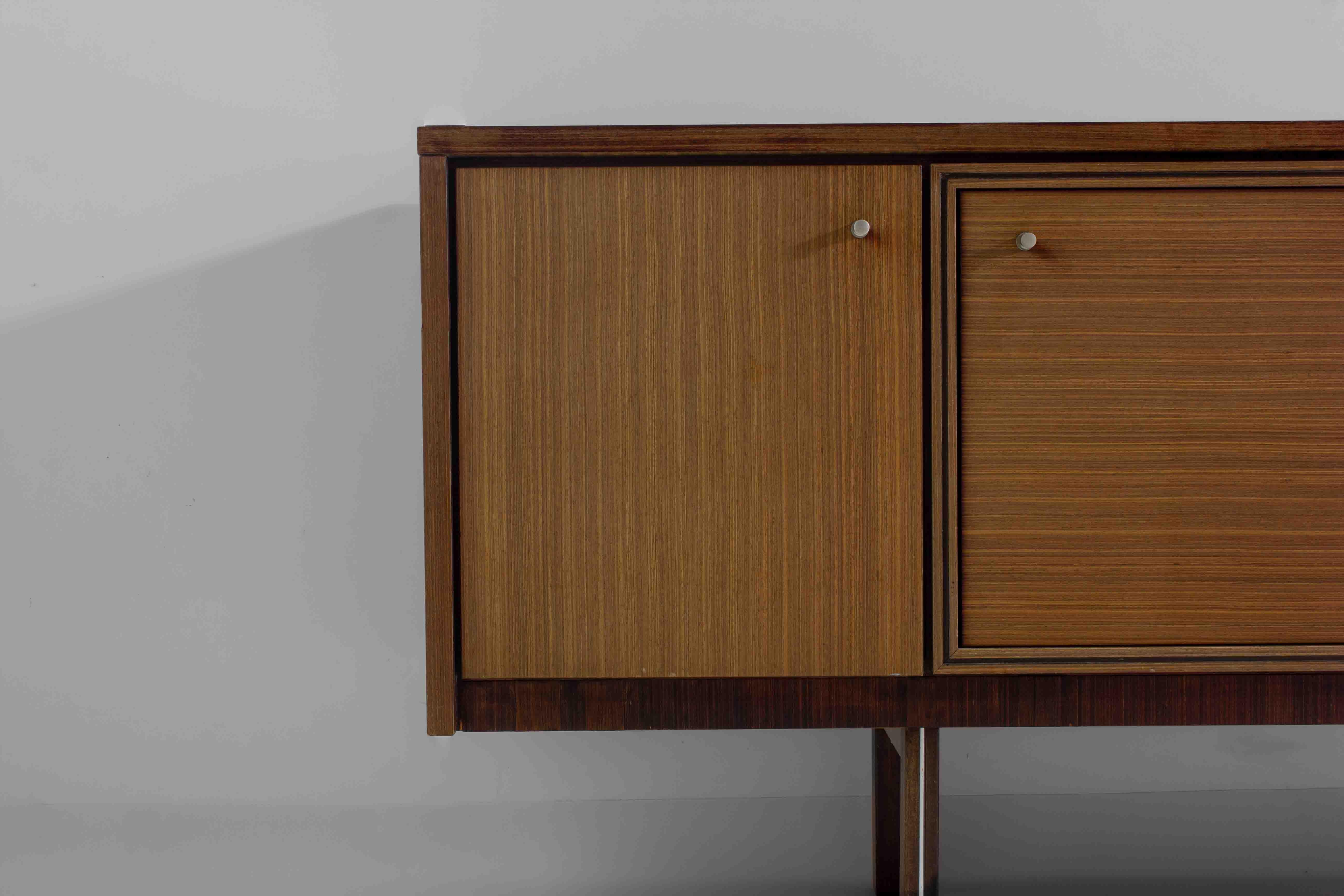 Teak Architectural XL sideboard by Pieter de Bruyne for V-Form, Belgium 1960s For Sale