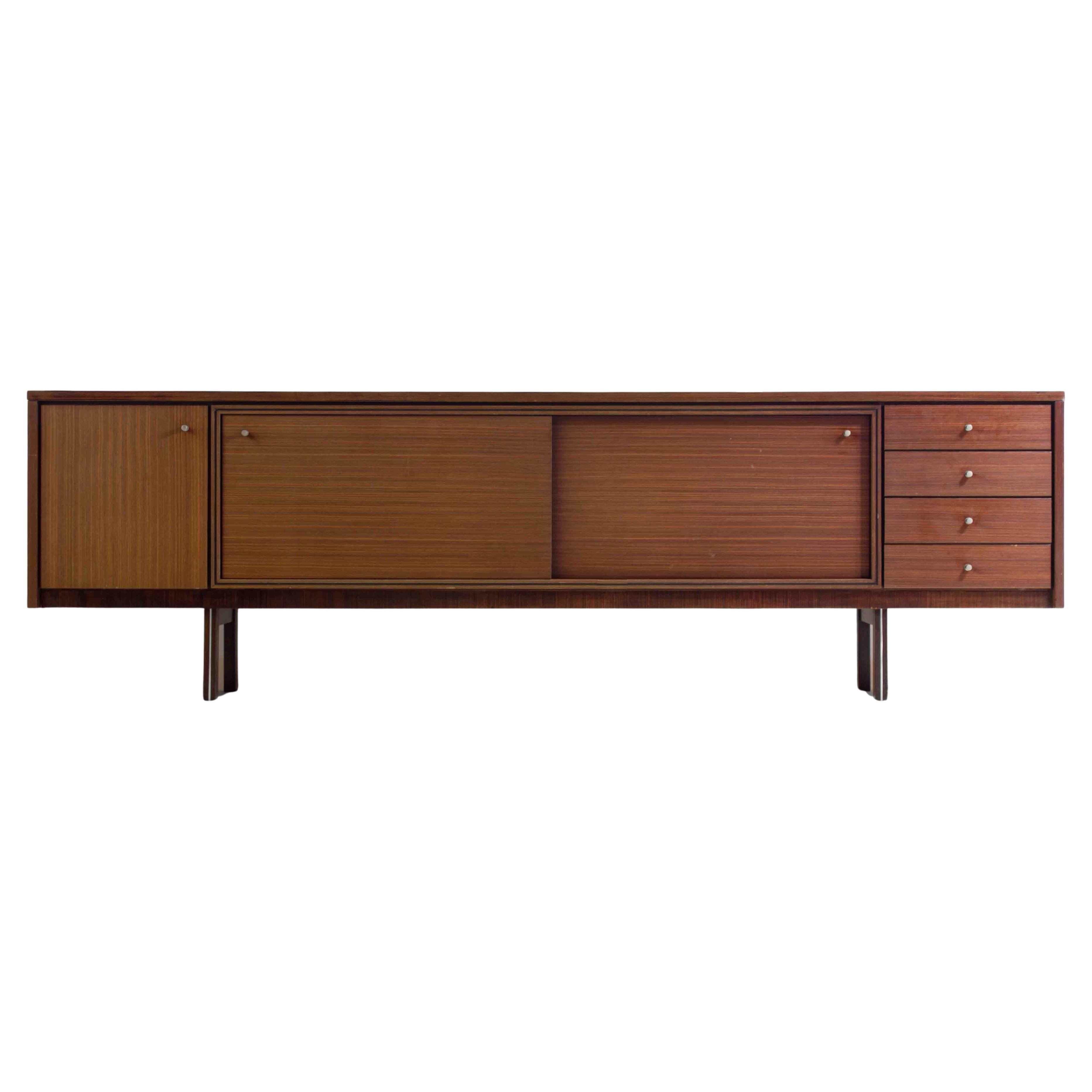 Architectural XL sideboard by Pieter de Bruyne for V-Form, Belgium 1960s For Sale
