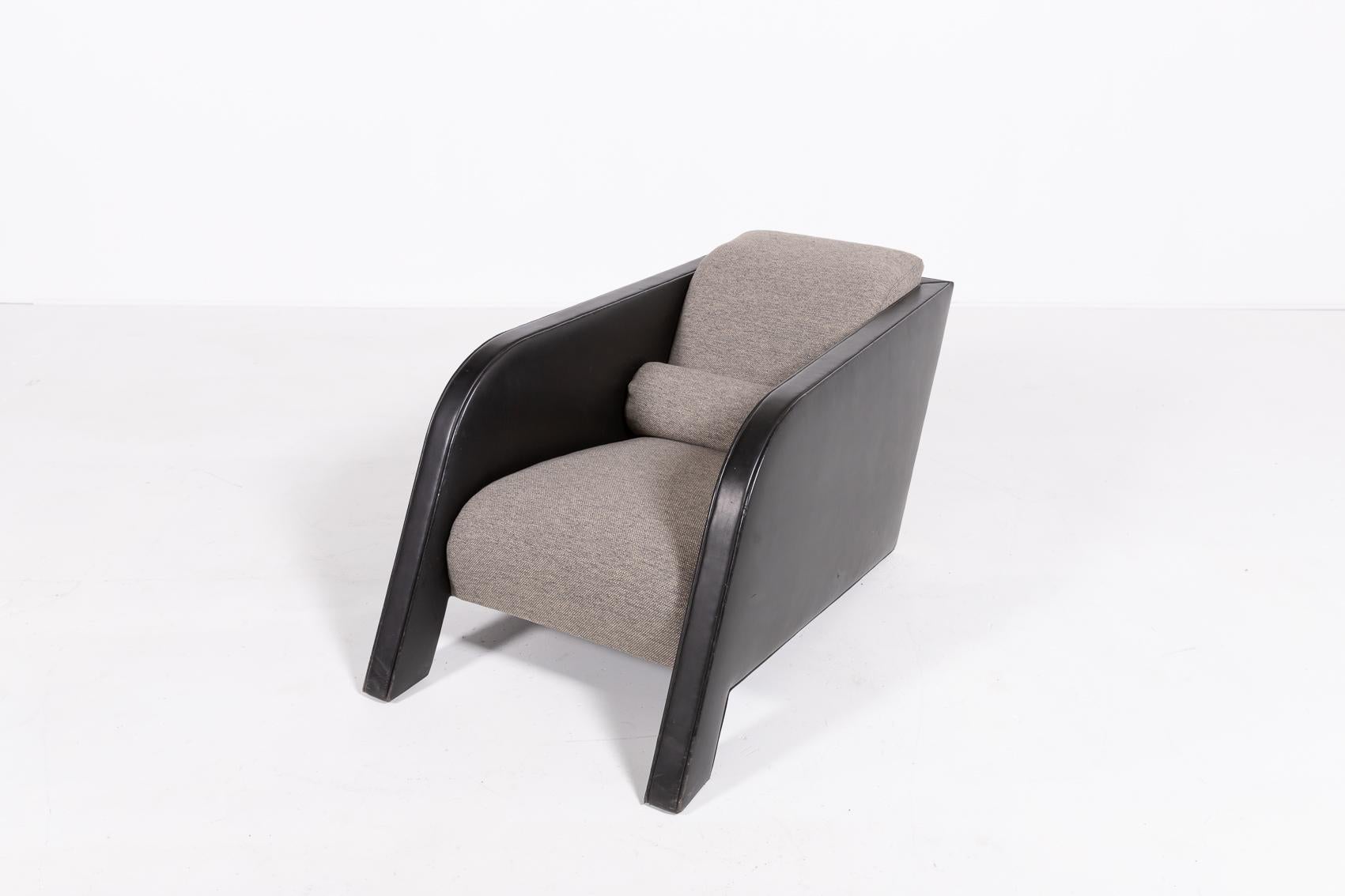 Post-Modern Architectural ‘Ypsilon’ lounge chair by Ulf Moritz, 1980’s For Sale