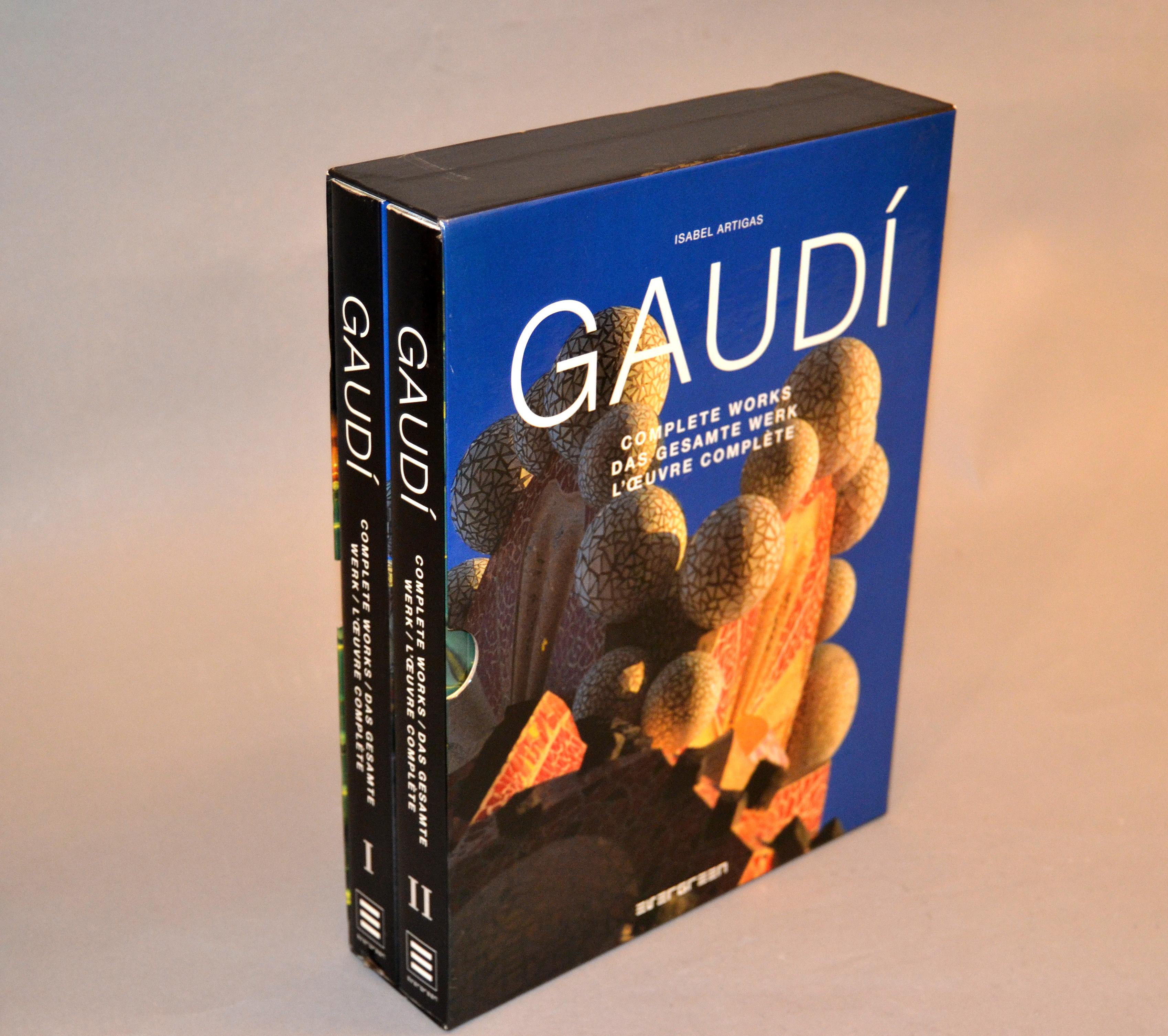 Architecture Antoni Gaudi Book Collection I & II Complete Works Isabel Artigas 3