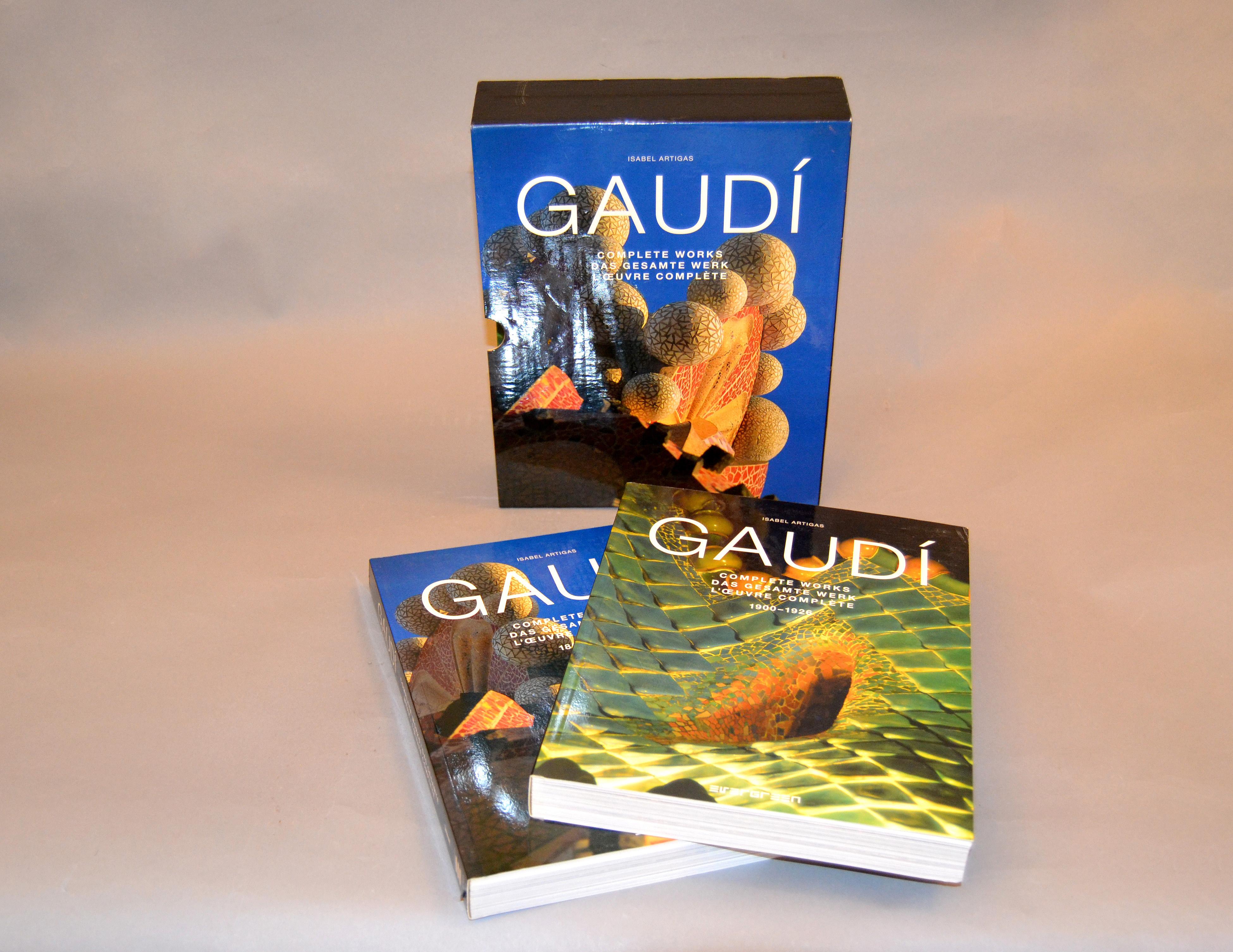 Modern Architecture Antoni Gaudi Book Collection I & II Complete Works Isabel Artigas