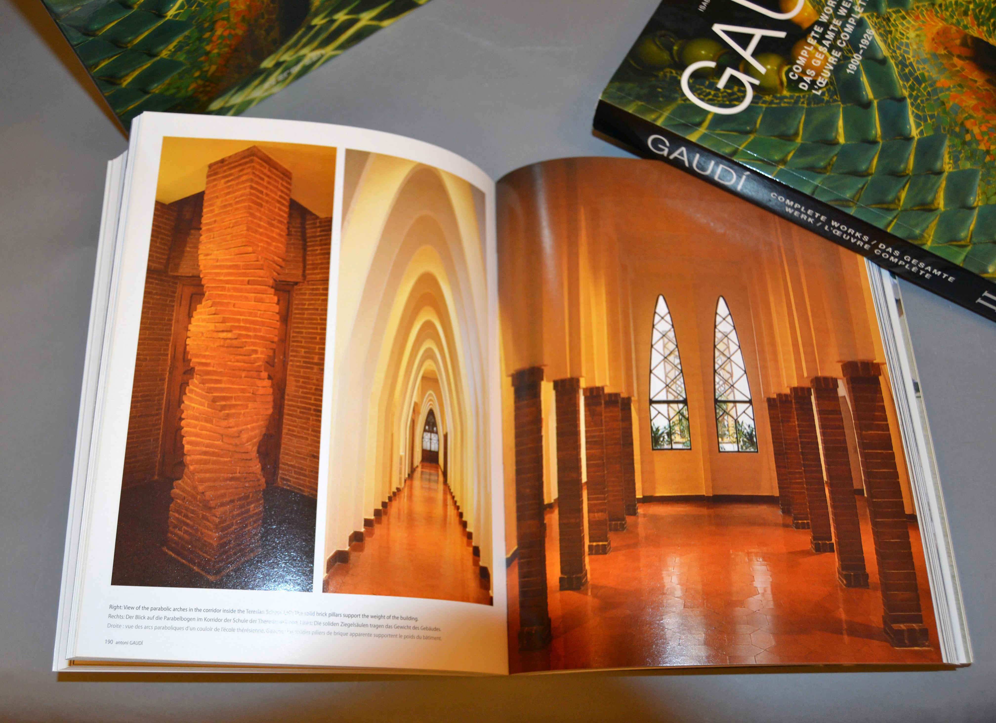 Paper Architecture Antoni Gaudi Book Collection I & II Complete Works Isabel Artigas