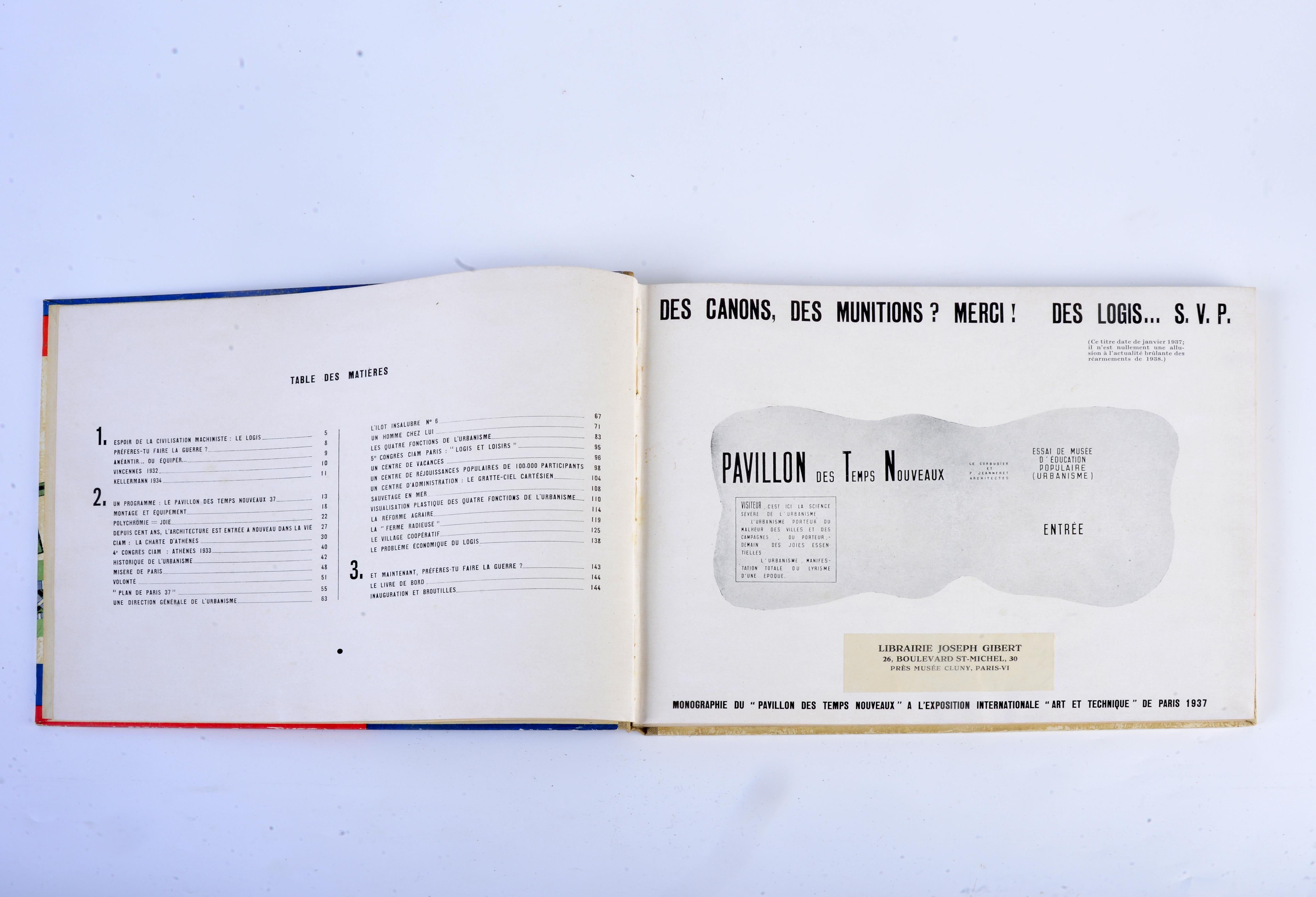 Architecture book by Le Corbusier published in France in 1938 For Sale 5