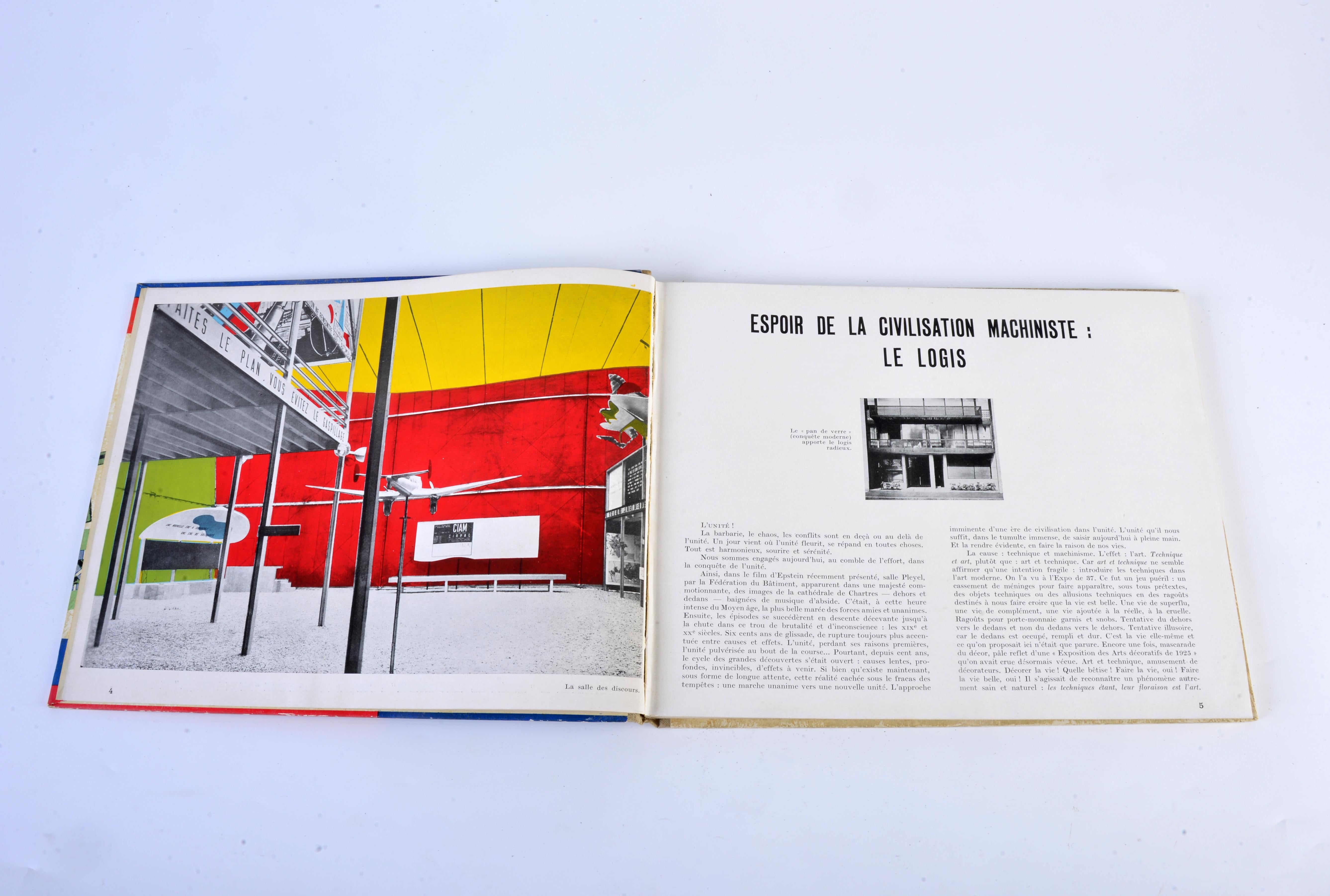 Architecture book by Le Corbusier published in France in 1938 For Sale 1