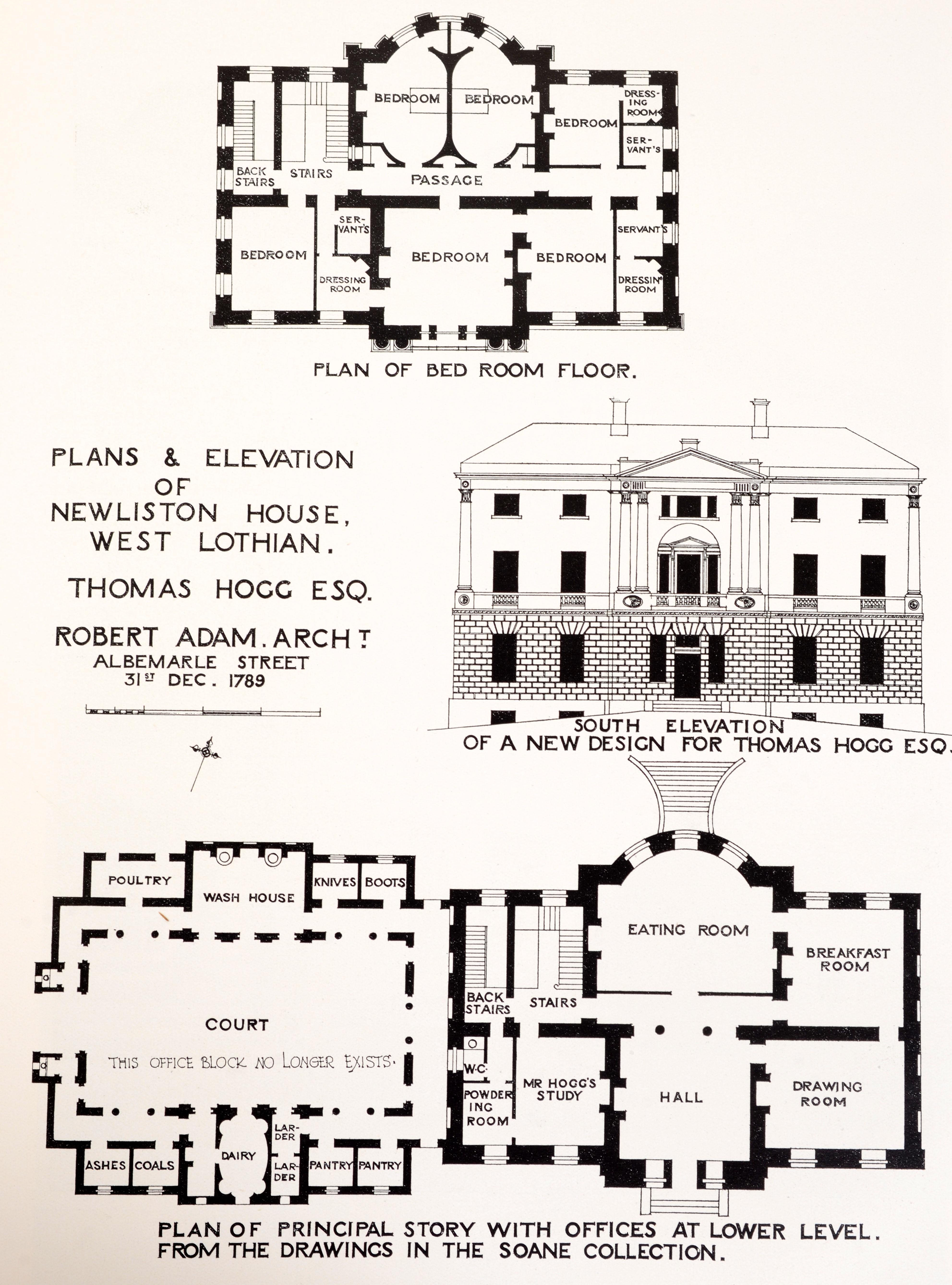 Architecture de Robert & James Adam (1758-1794) ; 2 volumes, 1ère édition, c1922 en vente 12