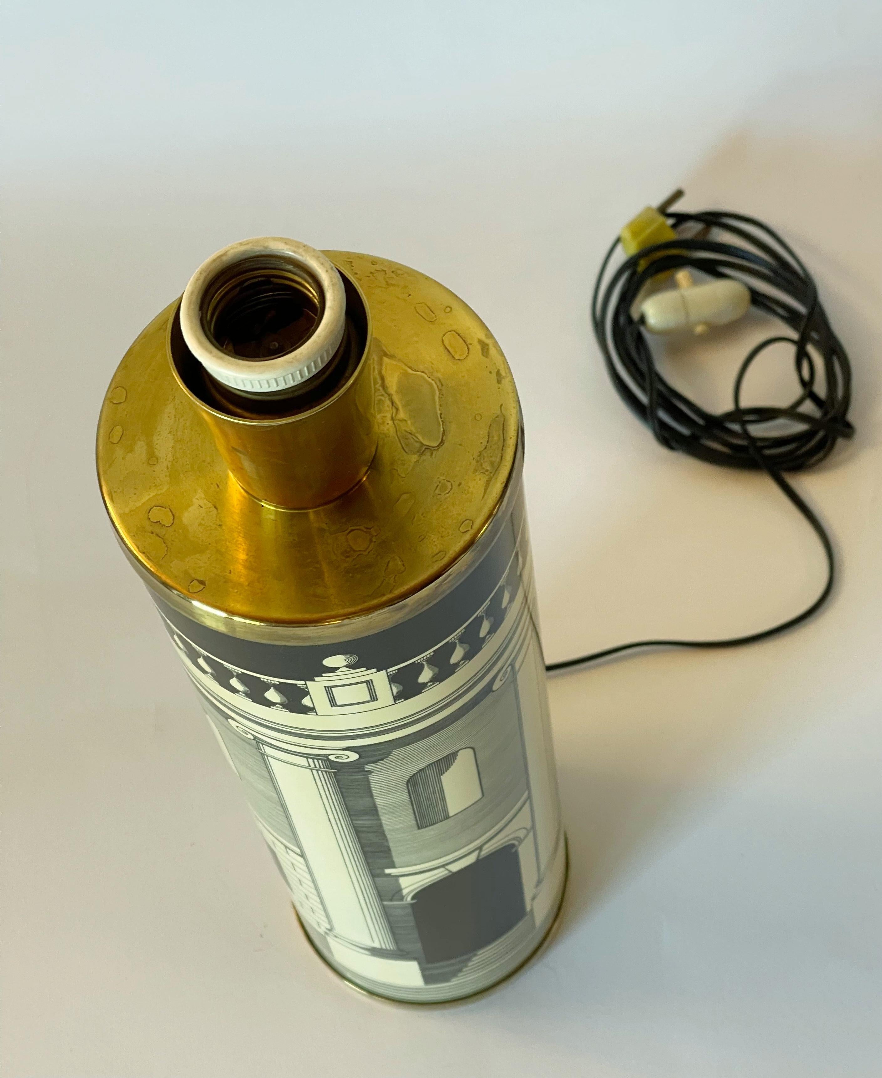 20th Century FORNASETTI Architecture Table Lamp by Fornasetti For Sale
