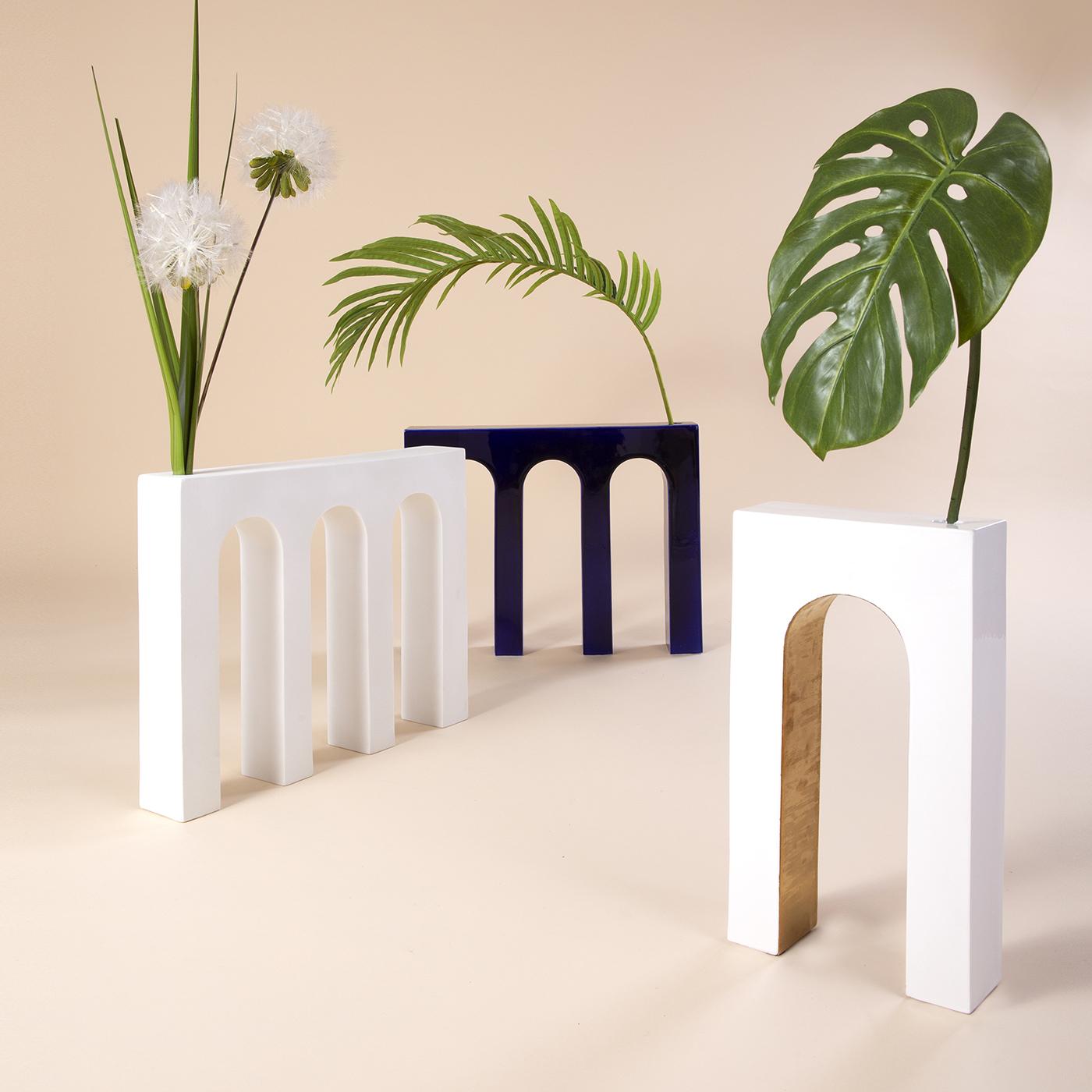 Modern Architetture Domestiche White Ceramic Vase #2