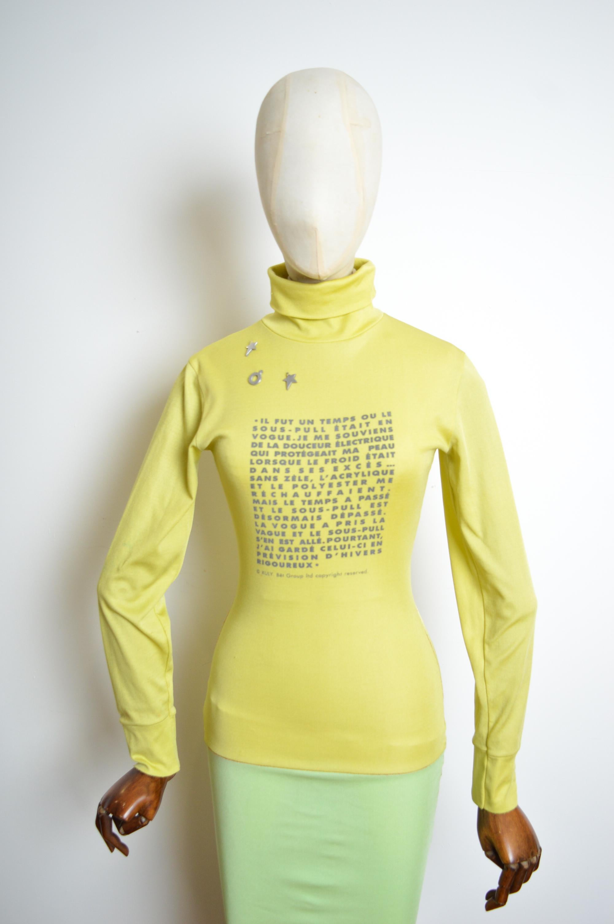 Archival 1990s Xuly Bët Recycled Polyester Avant Guard long Tec Dress (Green) In Good Condition For Sale In Sheffield, GB