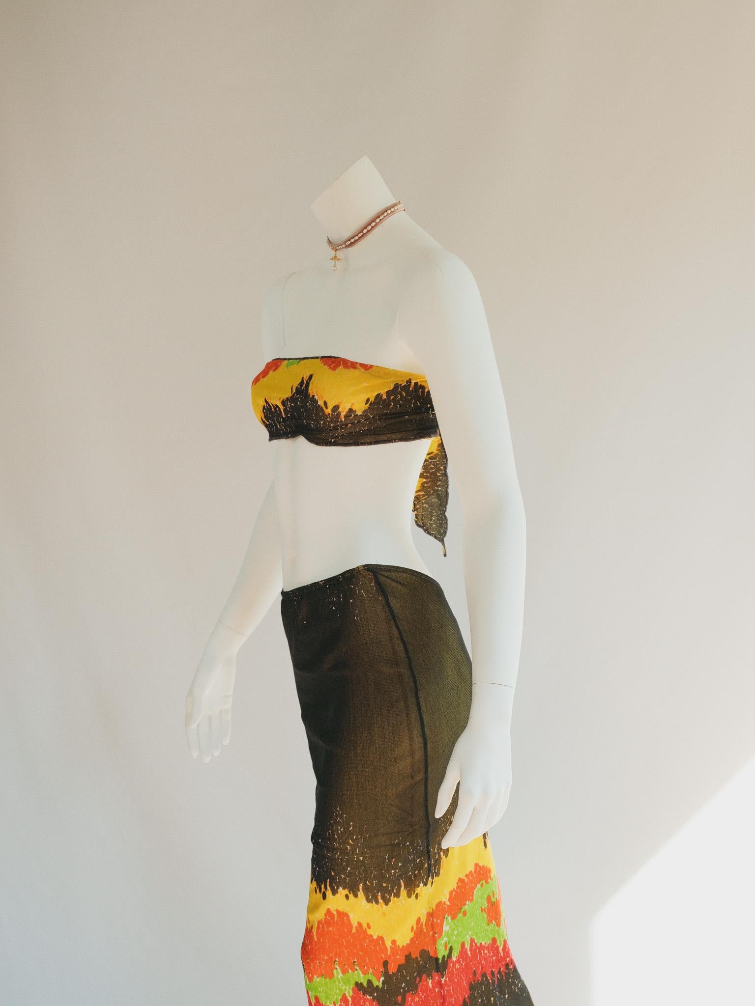 Archival 90s Vintage Jean Paul Gaultier Set Skirt Suit  In Good Condition For Sale In Berlin, DE
