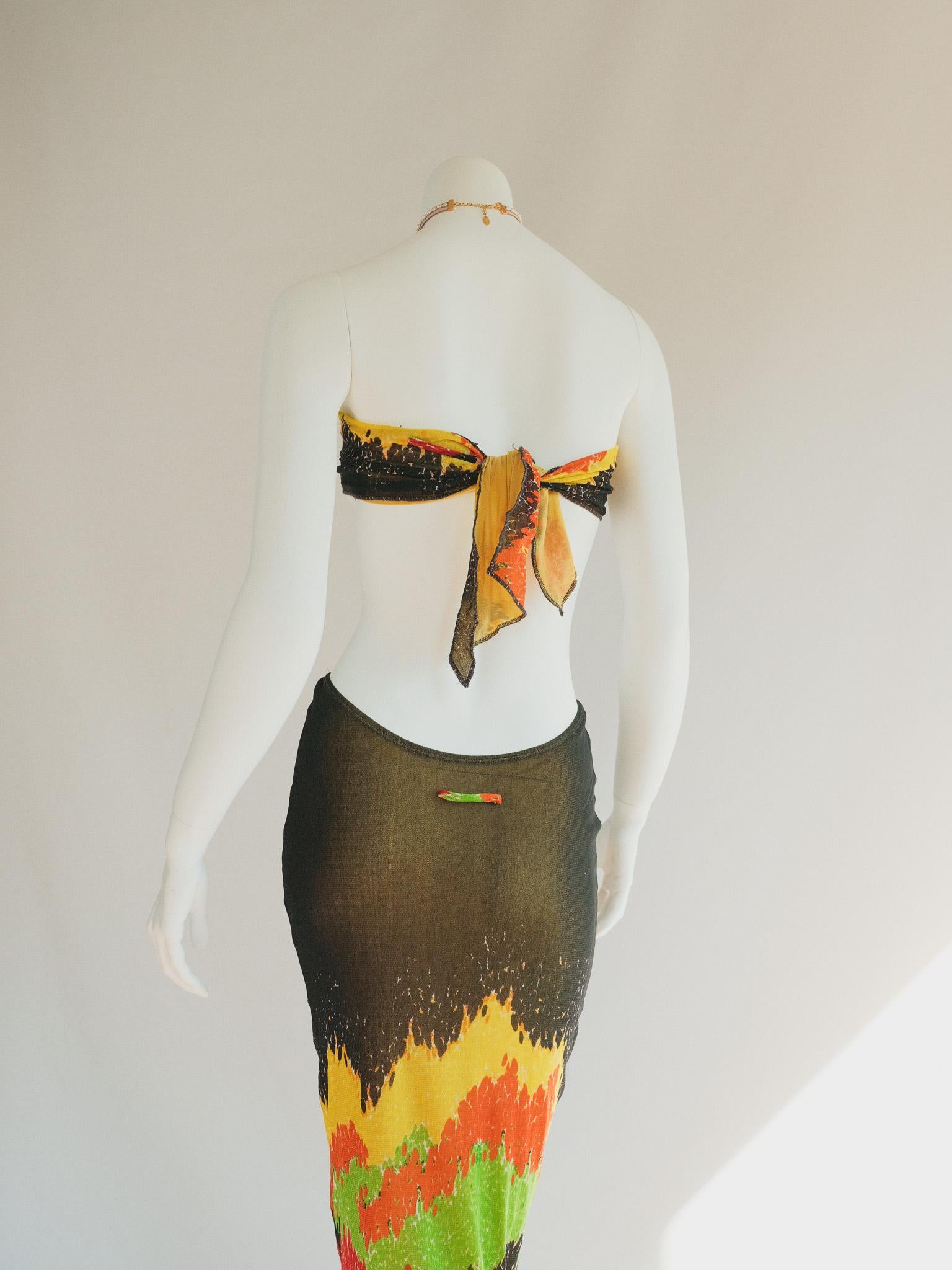 Women's or Men's Archival 90s Vintage Jean Paul Gaultier Set Skirt Suit  For Sale